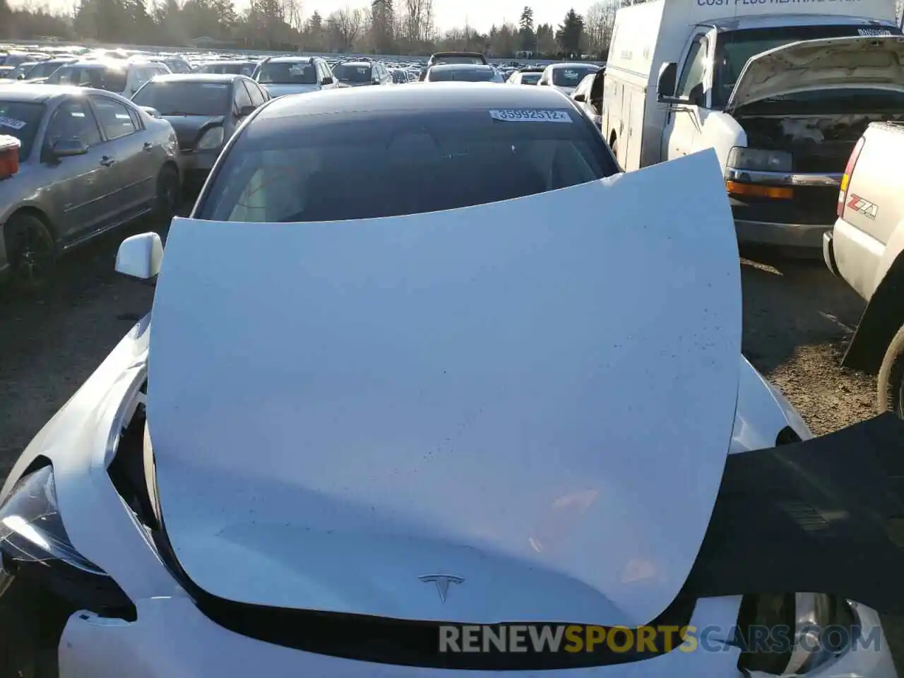 7 Photograph of a damaged car 5YJYGDEE0MF090221 TESLA MODEL Y 2021