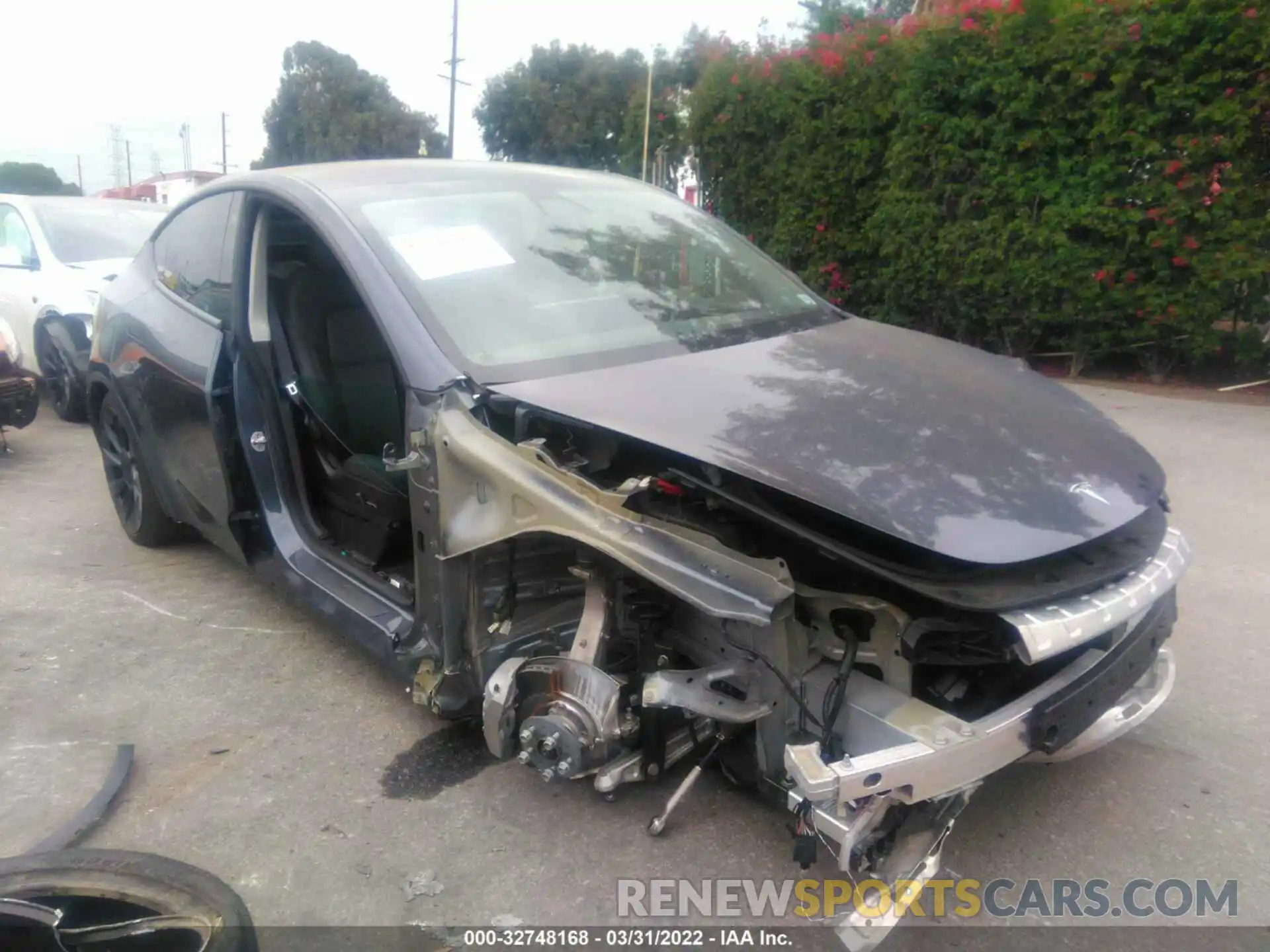 1 Photograph of a damaged car 5YJYGDEE0MF095323 TESLA MODEL Y 2021