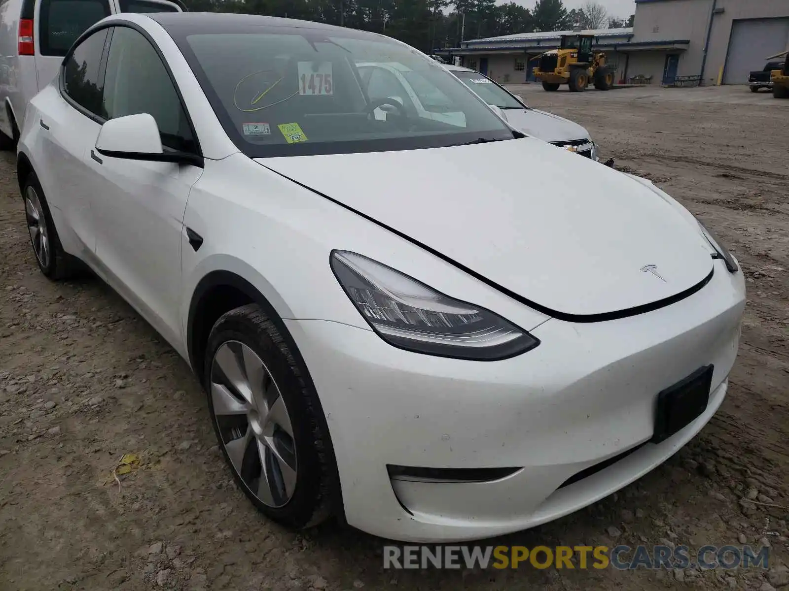 1 Photograph of a damaged car 5YJYGDEE0MF114209 TESLA MODEL Y 2021