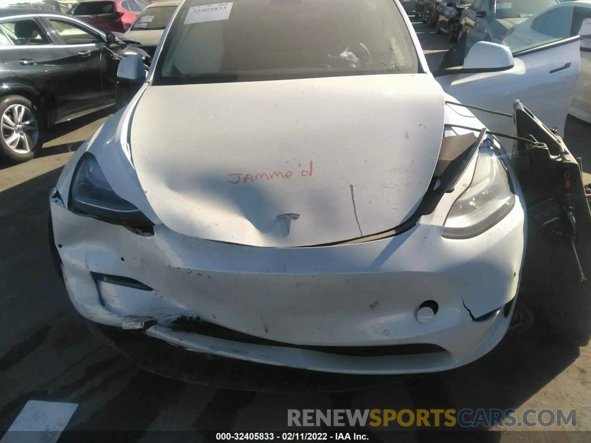 6 Фотография поврежденного автомобиля 5YJYGDEE0MF117157 TESLA MODEL Y 2021