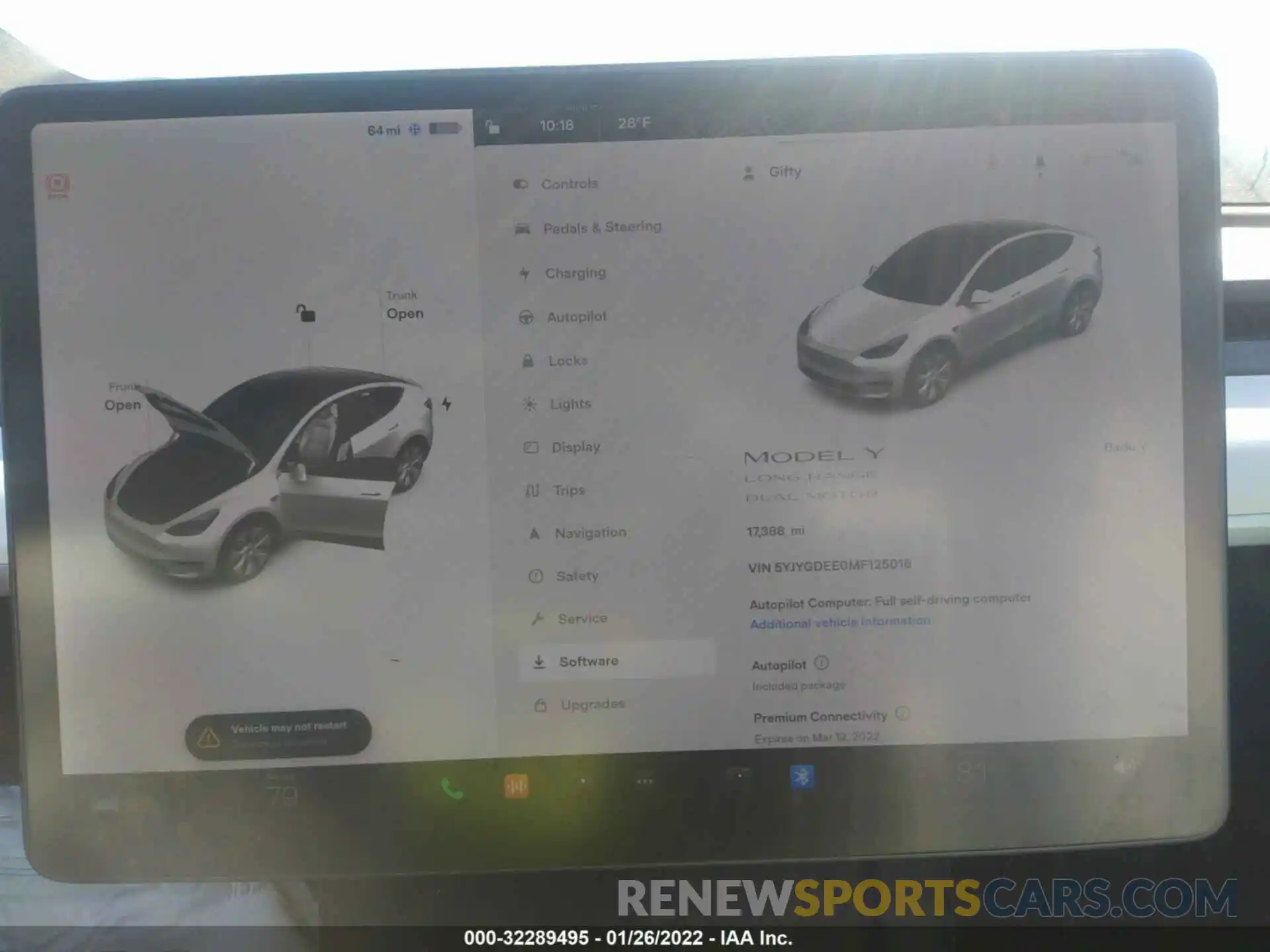 7 Photograph of a damaged car 5YJYGDEE0MF125016 TESLA MODEL Y 2021