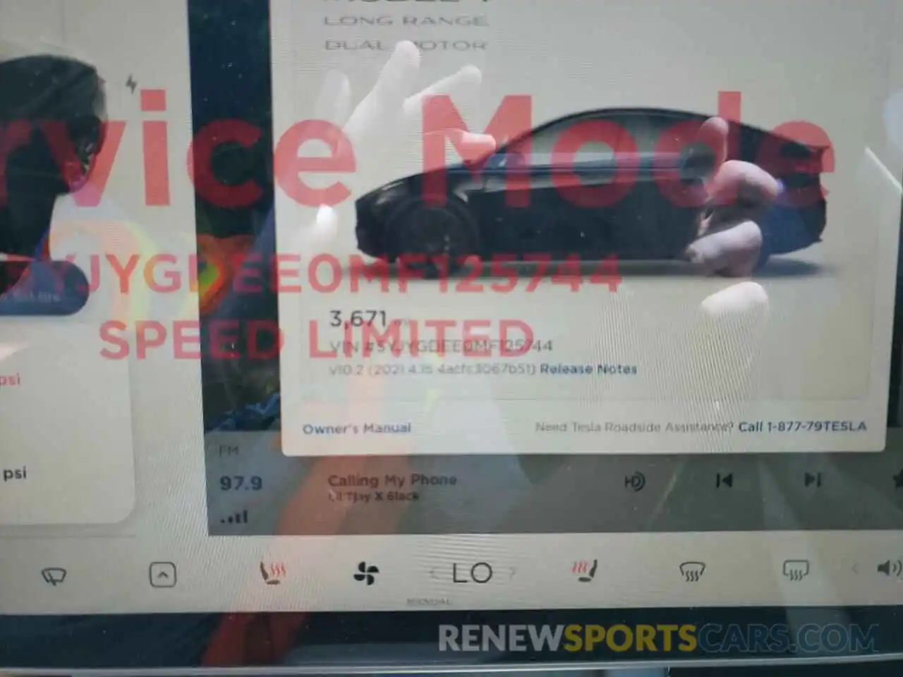 8 Photograph of a damaged car 5YJYGDEE0MF125744 TESLA MODEL Y 2021