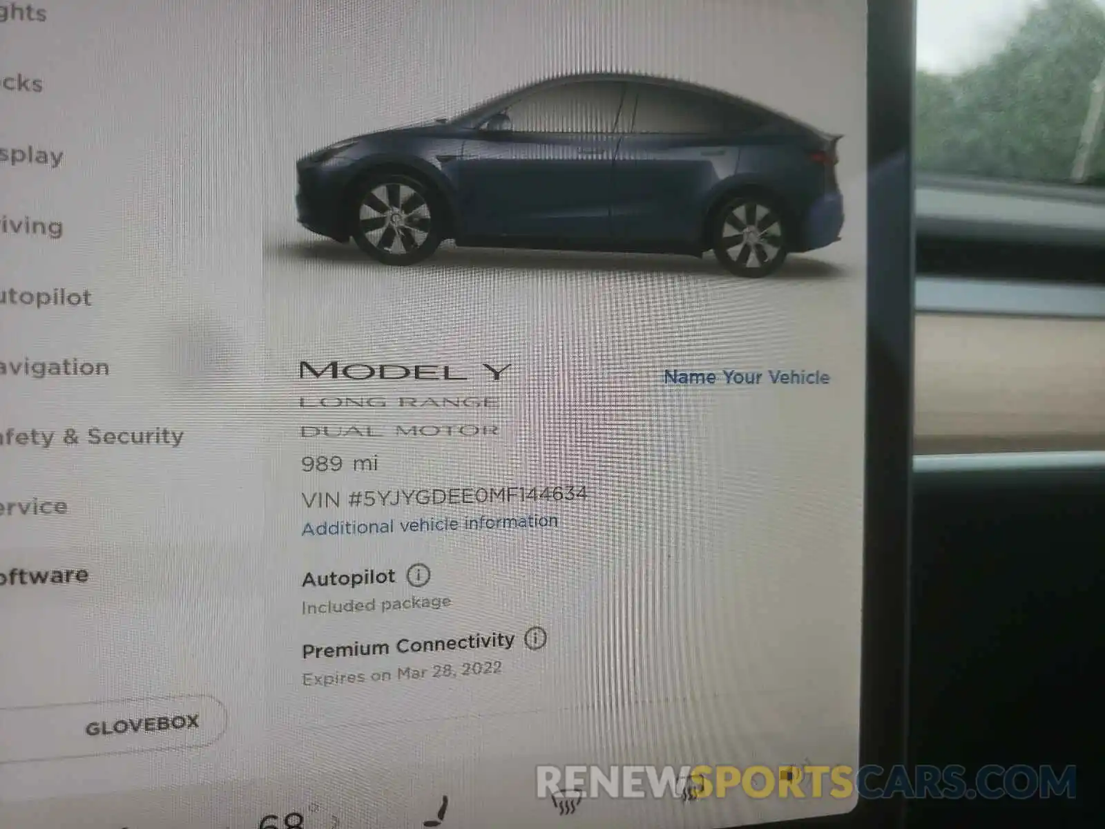 8 Photograph of a damaged car 5YJYGDEE0MF144634 TESLA MODEL Y 2021