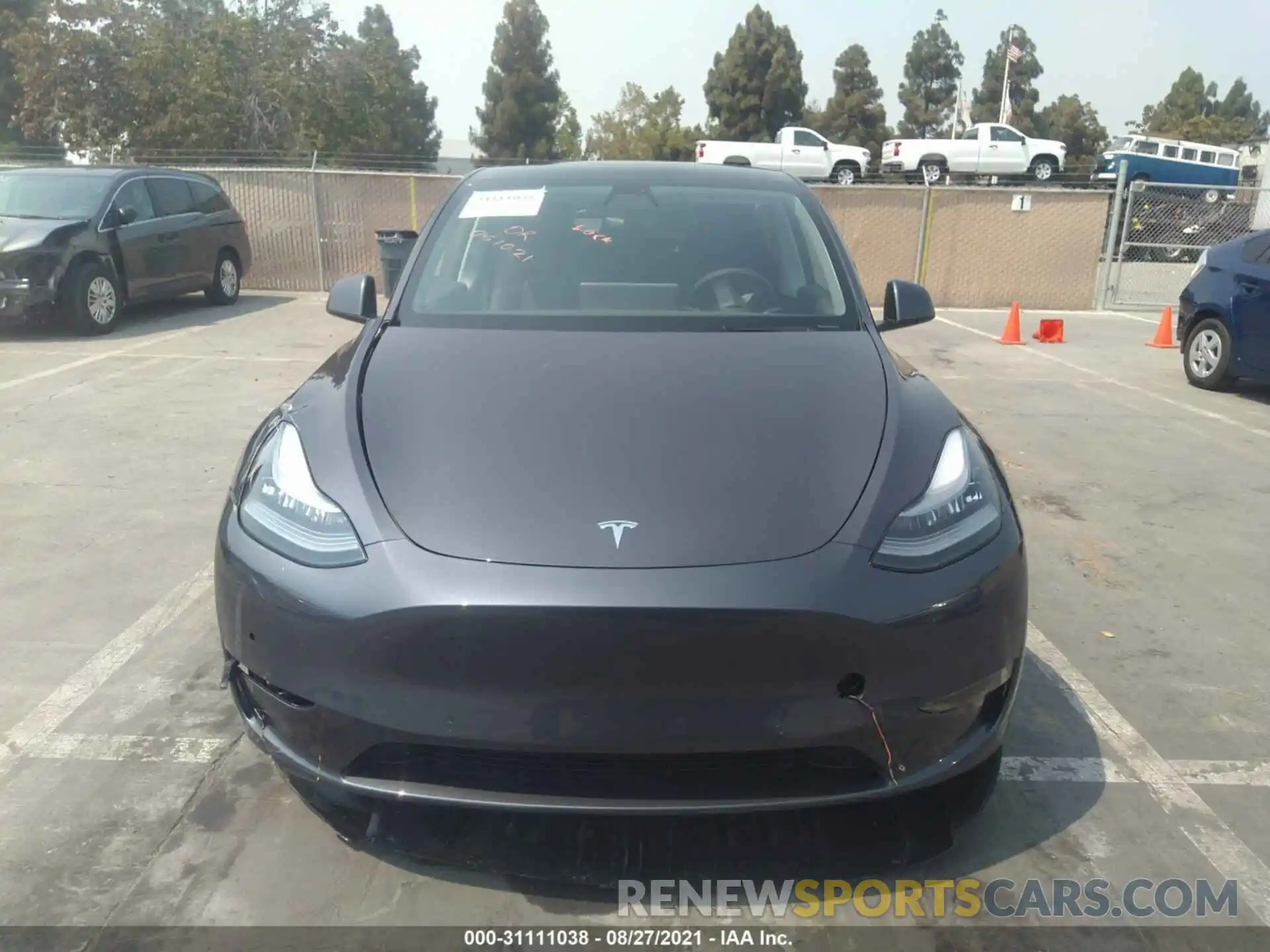 6 Photograph of a damaged car 5YJYGDEE0MF150126 TESLA MODEL Y 2021