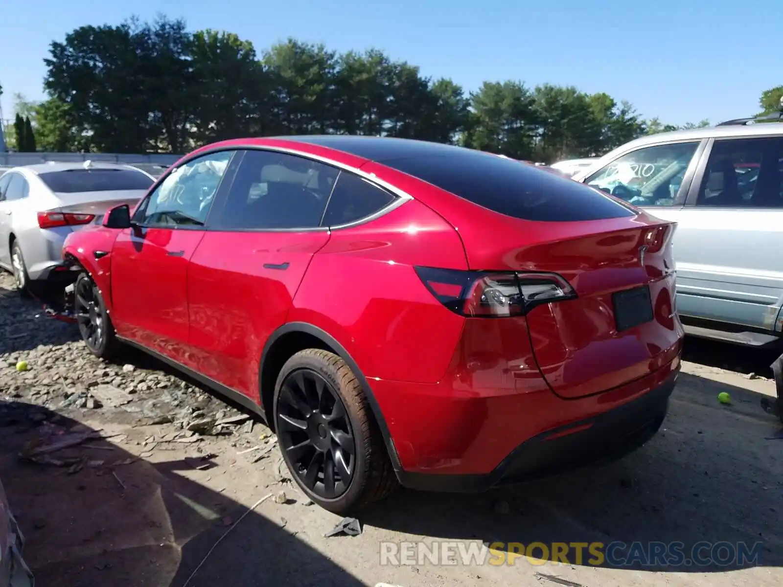 3 Фотография поврежденного автомобиля 5YJYGDEE0MF152961 TESLA MODEL Y 2021