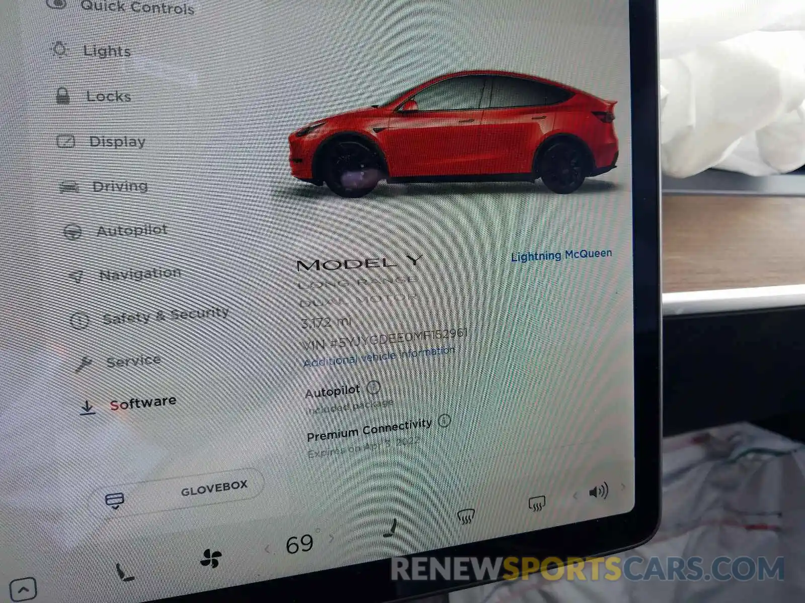 8 Фотография поврежденного автомобиля 5YJYGDEE0MF152961 TESLA MODEL Y 2021