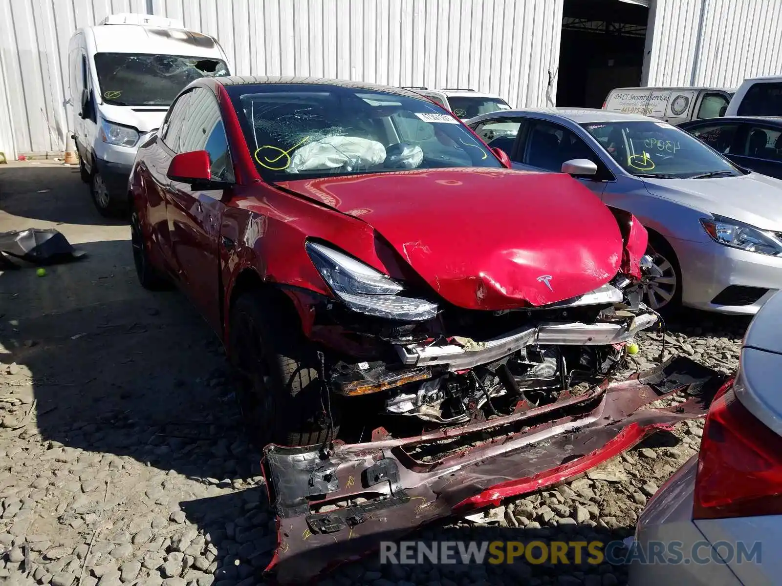 9 Photograph of a damaged car 5YJYGDEE0MF152961 TESLA MODEL Y 2021