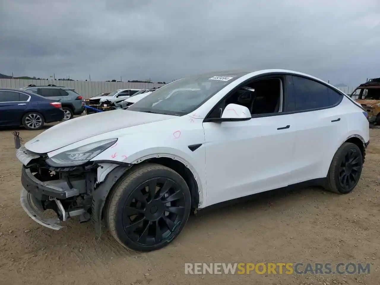 1 Фотография поврежденного автомобиля 5YJYGDEE0MF162101 TESLA MODEL Y 2021