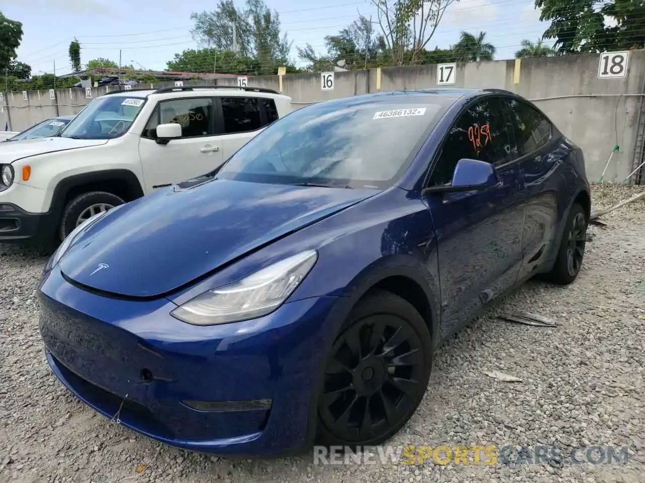 2 Фотография поврежденного автомобиля 5YJYGDEE0MF177424 TESLA MODEL Y 2021