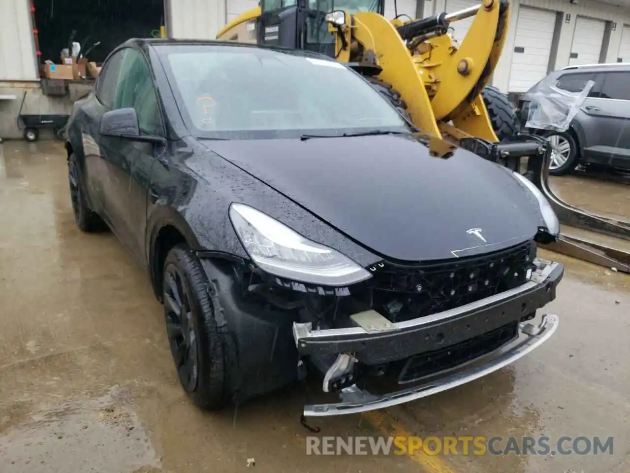 1 Photograph of a damaged car 5YJYGDEE0MF183319 TESLA MODEL Y 2021