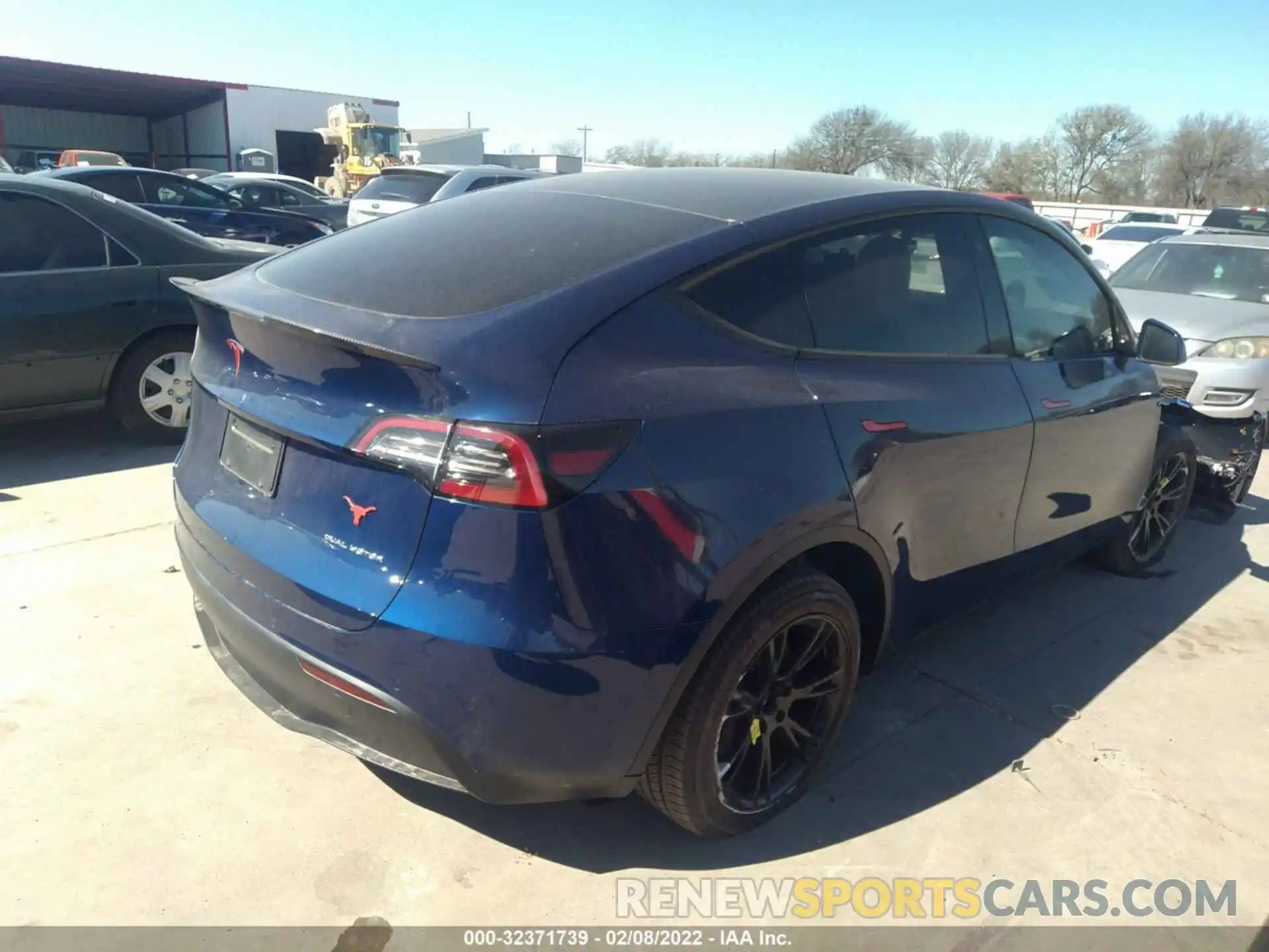 4 Фотография поврежденного автомобиля 5YJYGDEE0MF187371 TESLA MODEL Y 2021