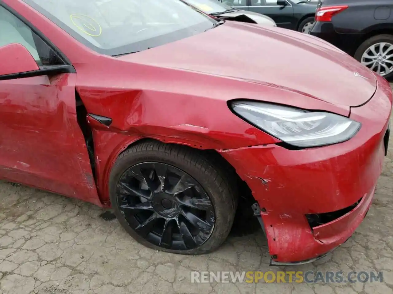 9 Фотография поврежденного автомобиля 5YJYGDEE0MF189265 TESLA MODEL Y 2021