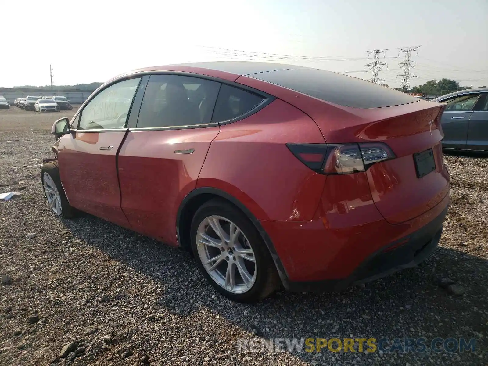 3 Фотография поврежденного автомобиля 5YJYGDEE0MF189895 TESLA MODEL Y 2021