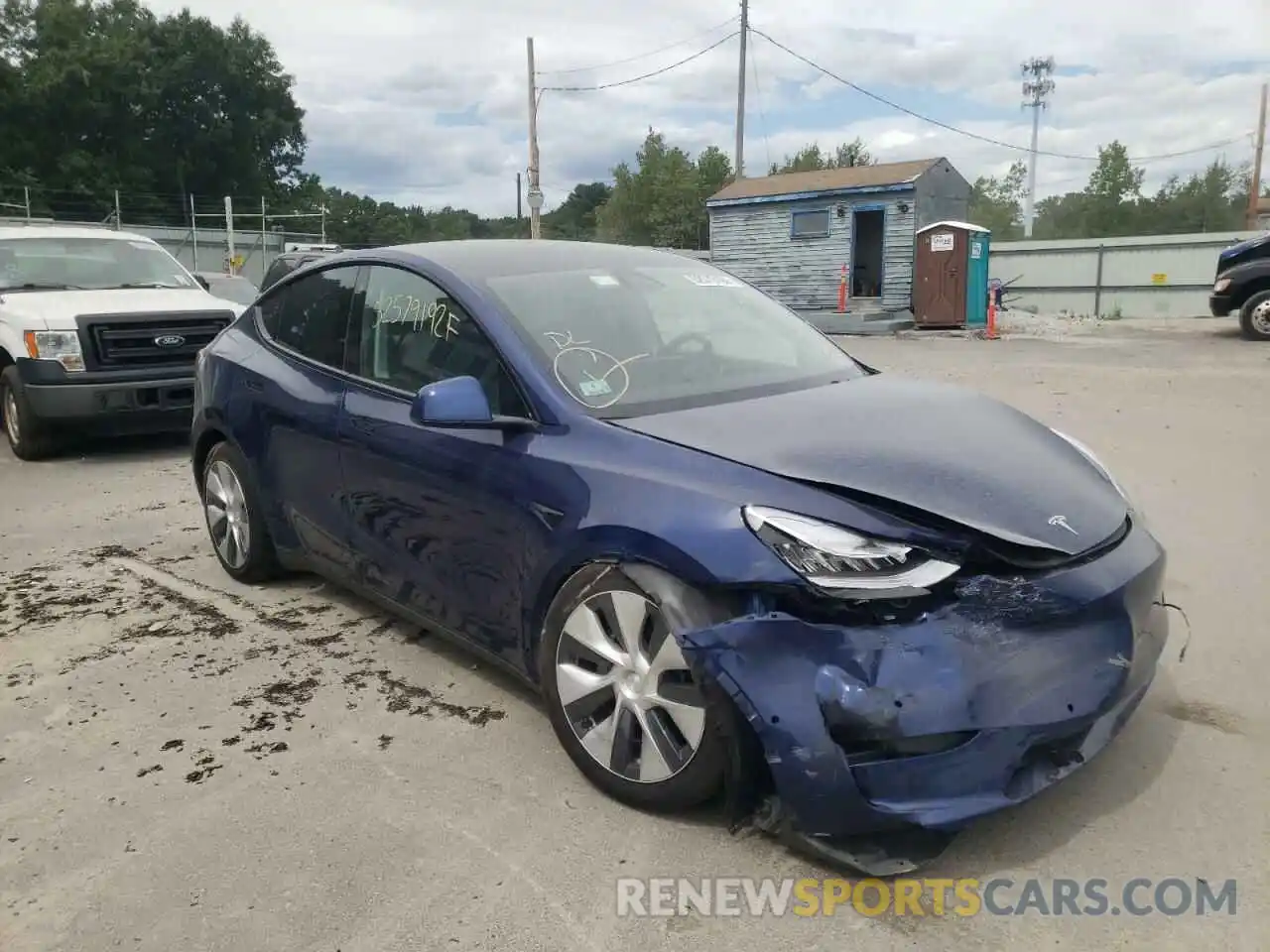 1 Photograph of a damaged car 5YJYGDEE0MF190920 TESLA MODEL Y 2021