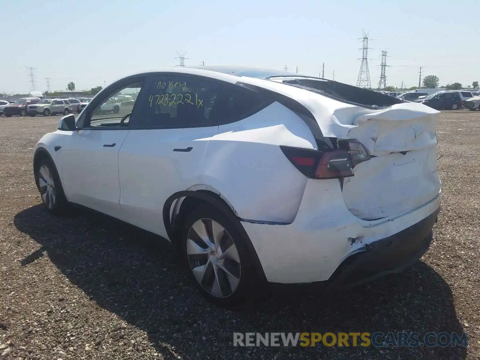 3 Photograph of a damaged car 5YJYGDEE0MF191176 TESLA MODEL Y 2021