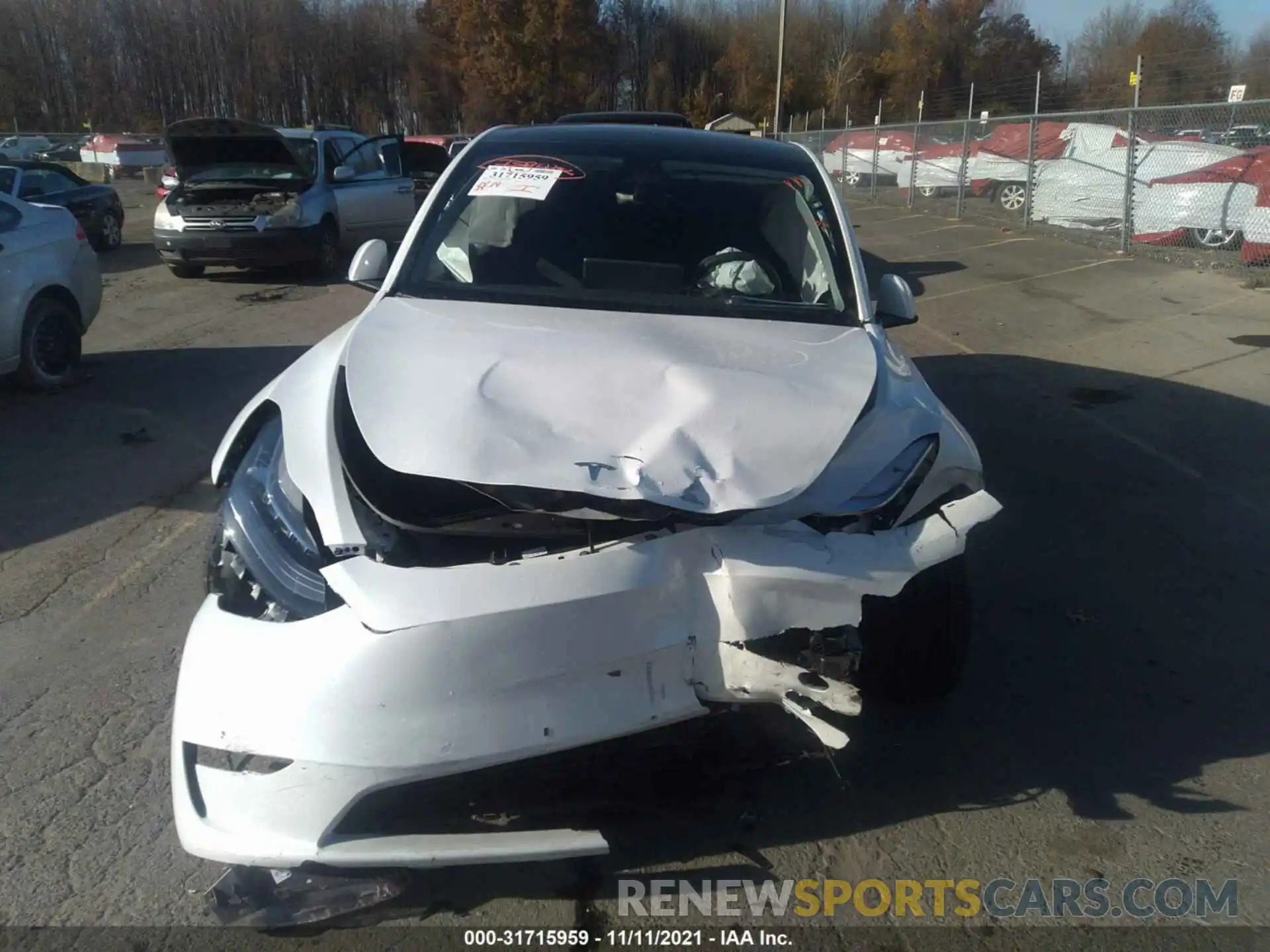 6 Photograph of a damaged car 5YJYGDEE0MF191422 TESLA MODEL Y 2021