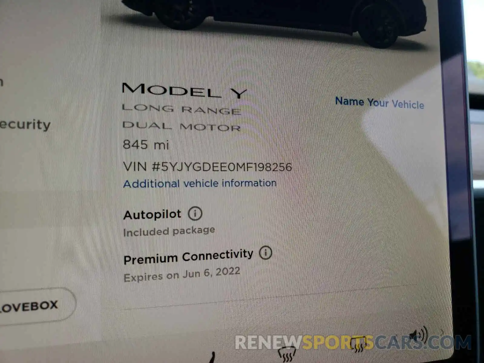 8 Photograph of a damaged car 5YJYGDEE0MF198256 TESLA MODEL Y 2021