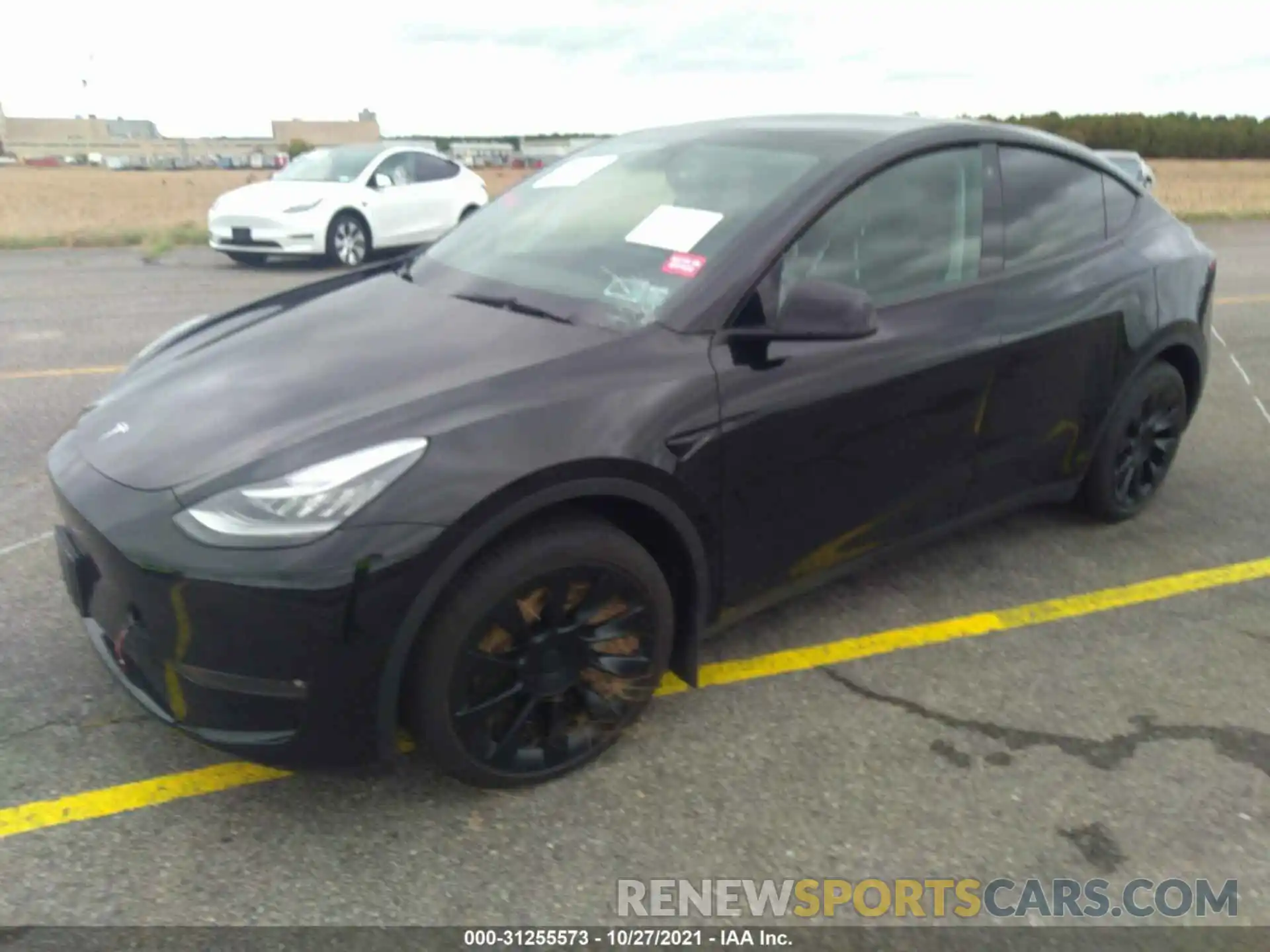 2 Фотография поврежденного автомобиля 5YJYGDEE0MF199049 TESLA MODEL Y 2021