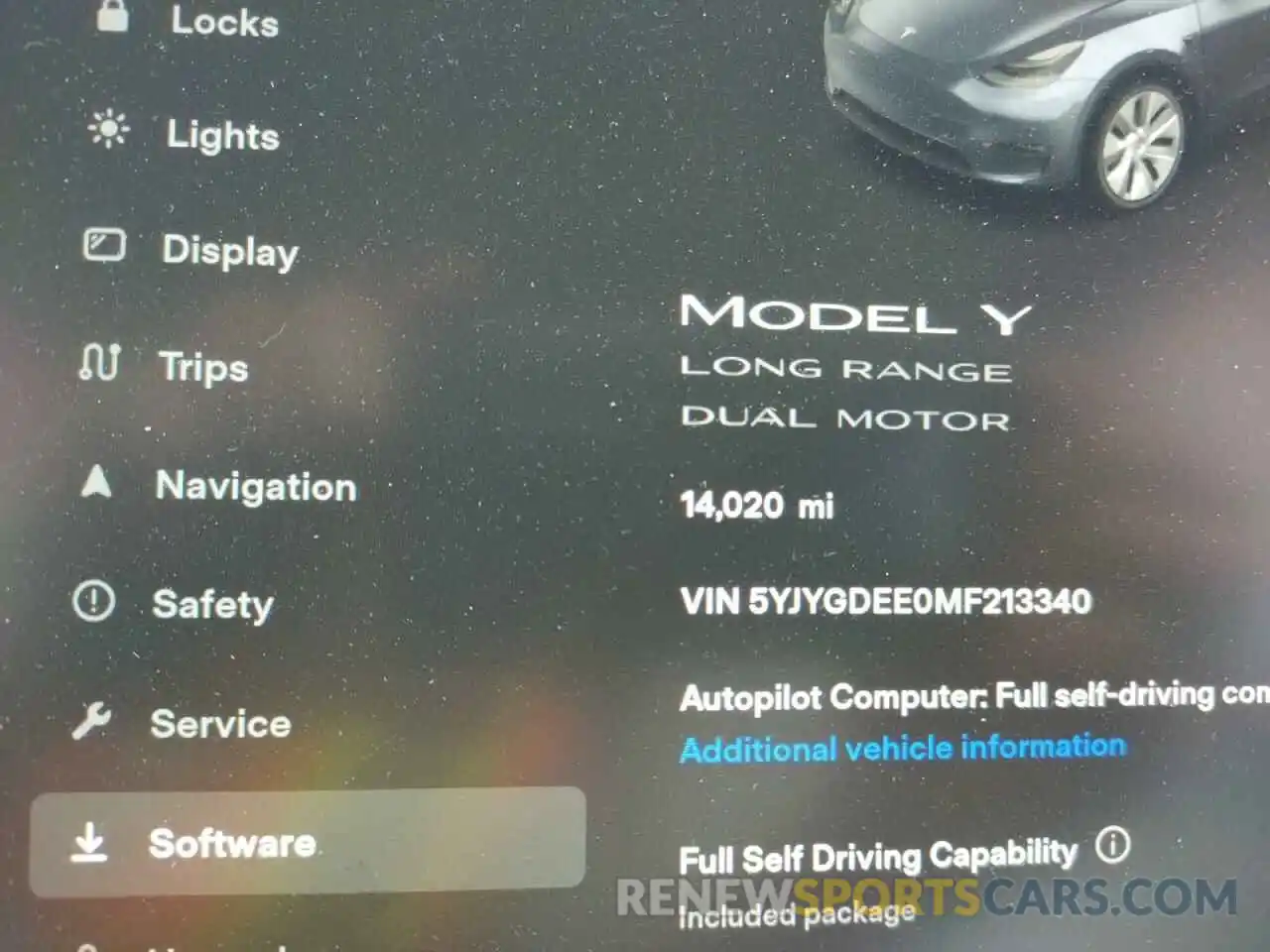 8 Photograph of a damaged car 5YJYGDEE0MF213340 TESLA MODEL Y 2021