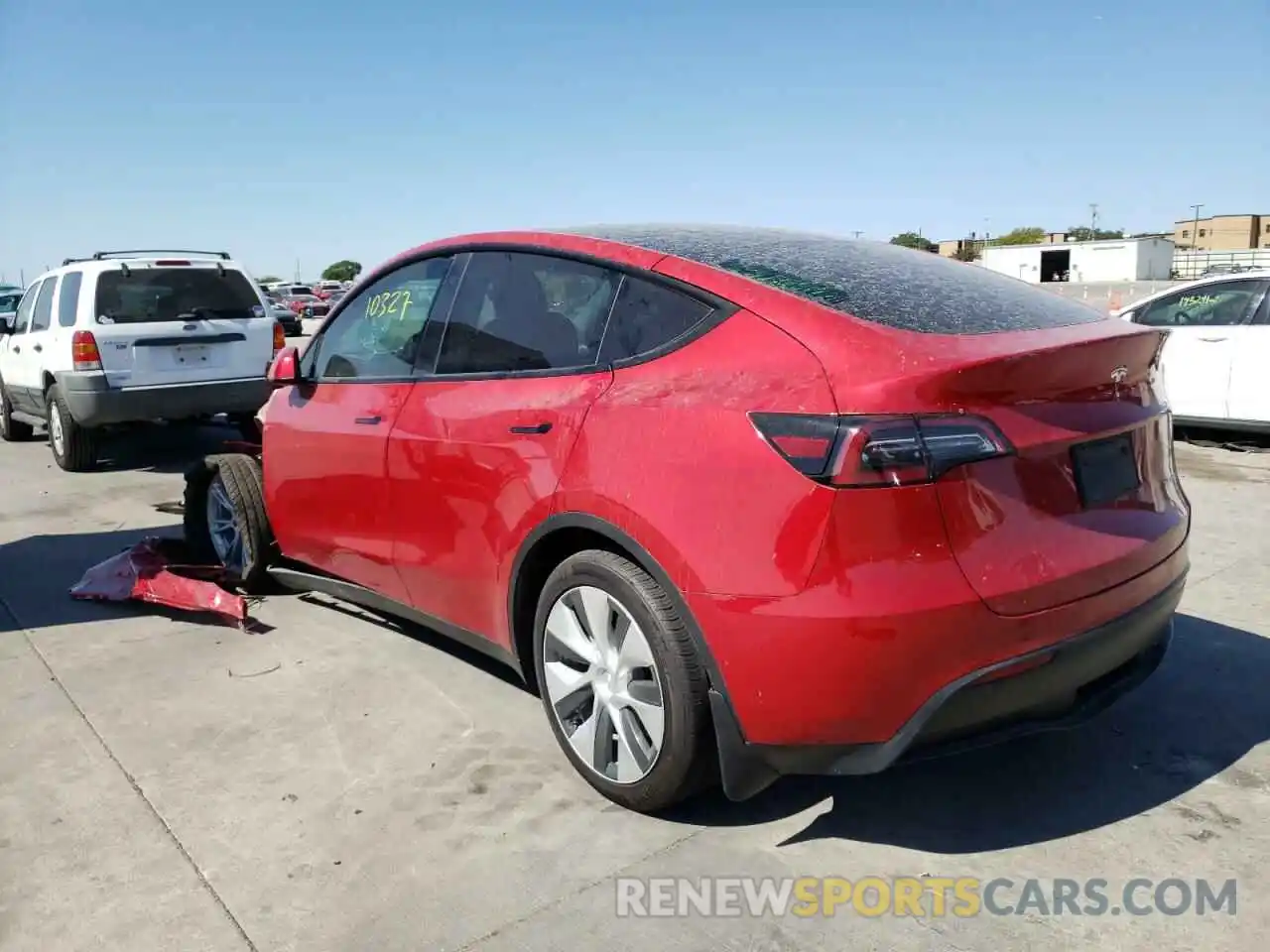 3 Photograph of a damaged car 5YJYGDEE0MF229392 TESLA MODEL Y 2021