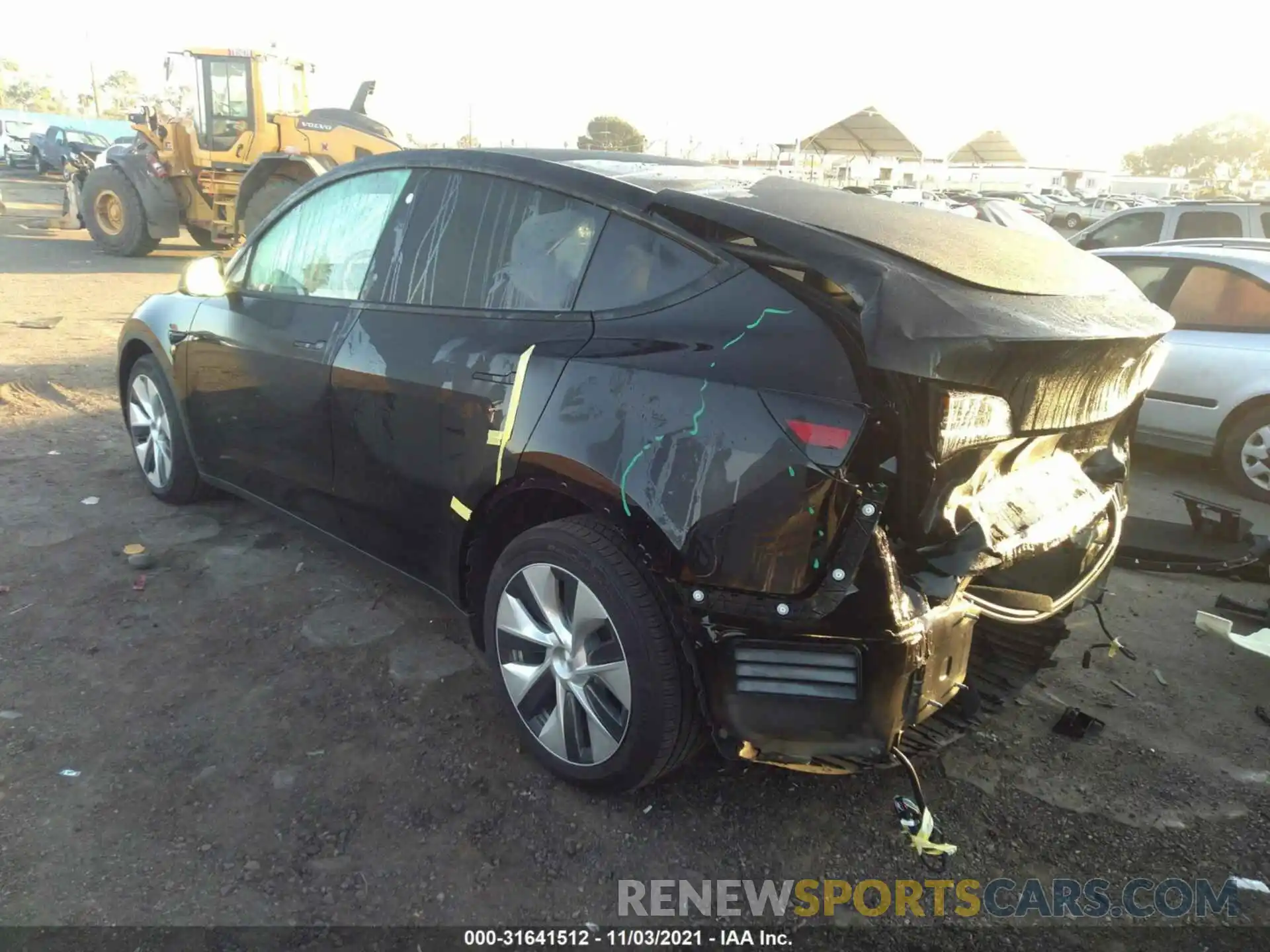 3 Photograph of a damaged car 5YJYGDEE0MF231806 TESLA MODEL Y 2021