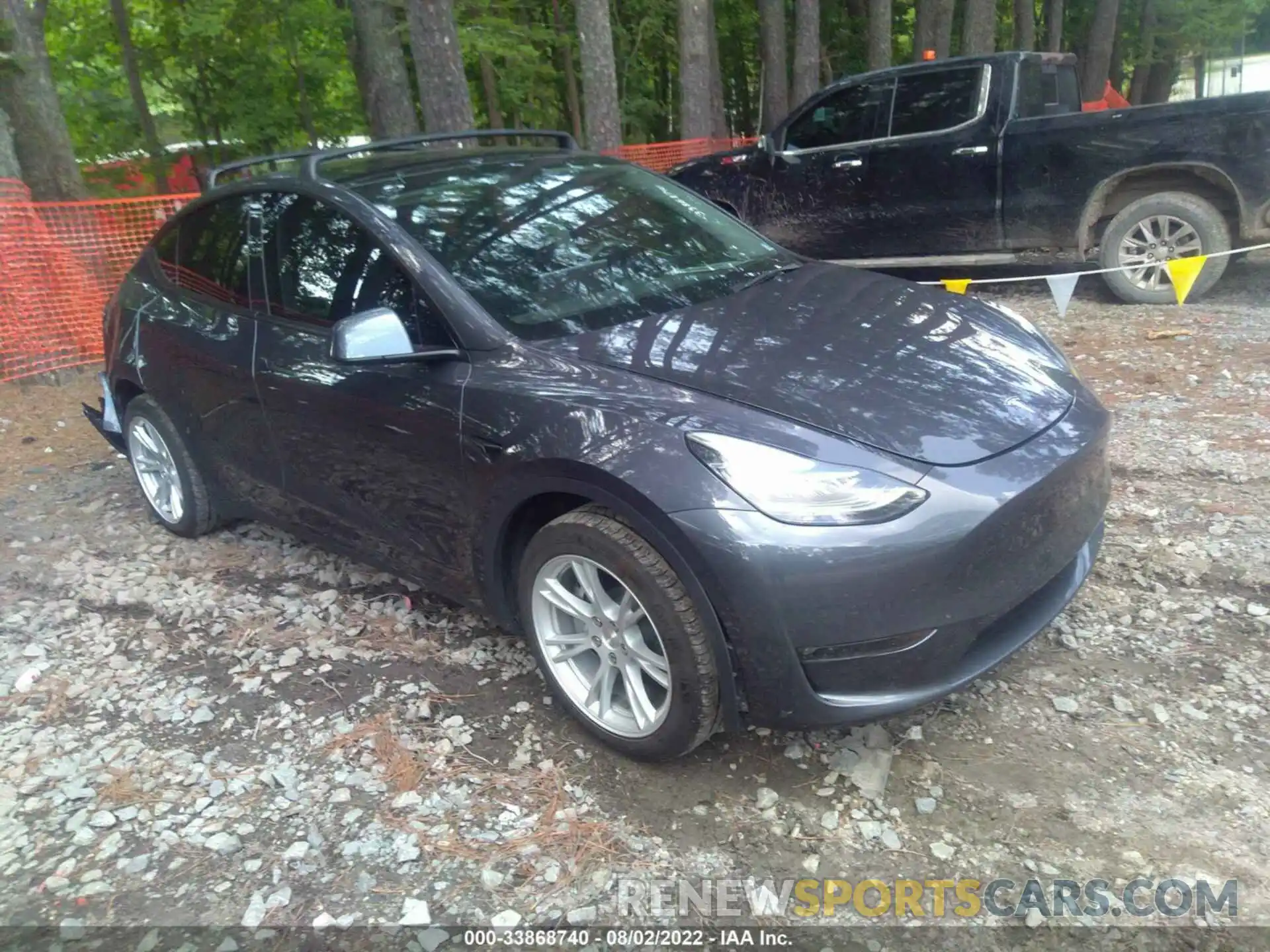 1 Photograph of a damaged car 5YJYGDEE0MF254955 TESLA MODEL Y 2021