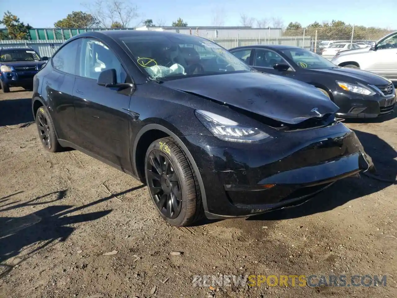 1 Photograph of a damaged car 5YJYGDEE0MF268516 TESLA MODEL Y 2021