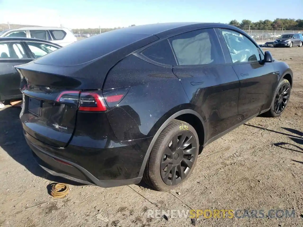 4 Фотография поврежденного автомобиля 5YJYGDEE0MF268516 TESLA MODEL Y 2021