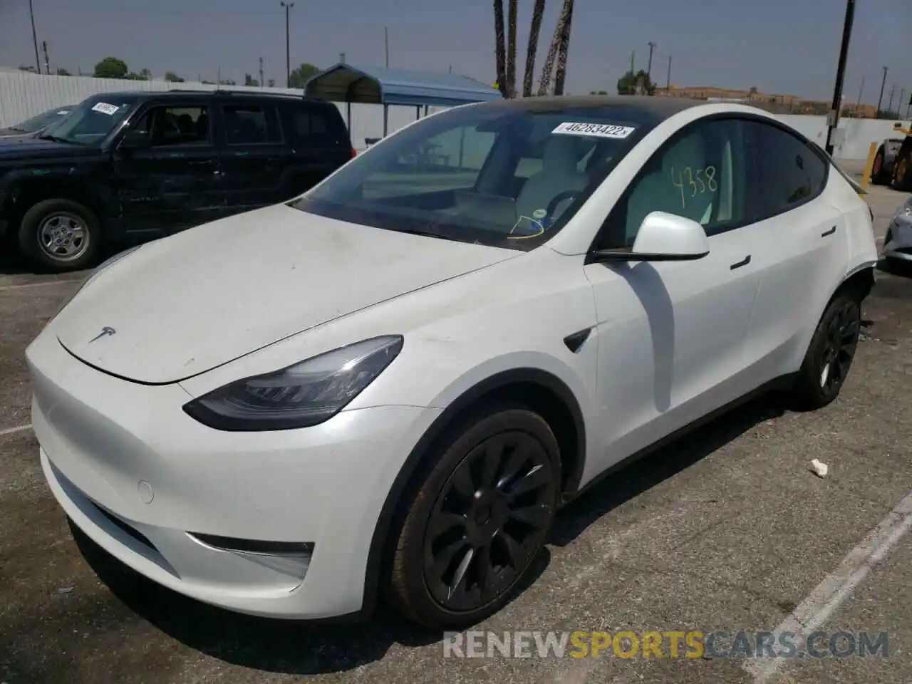 2 Photograph of a damaged car 5YJYGDEE0MF269133 TESLA MODEL Y 2021