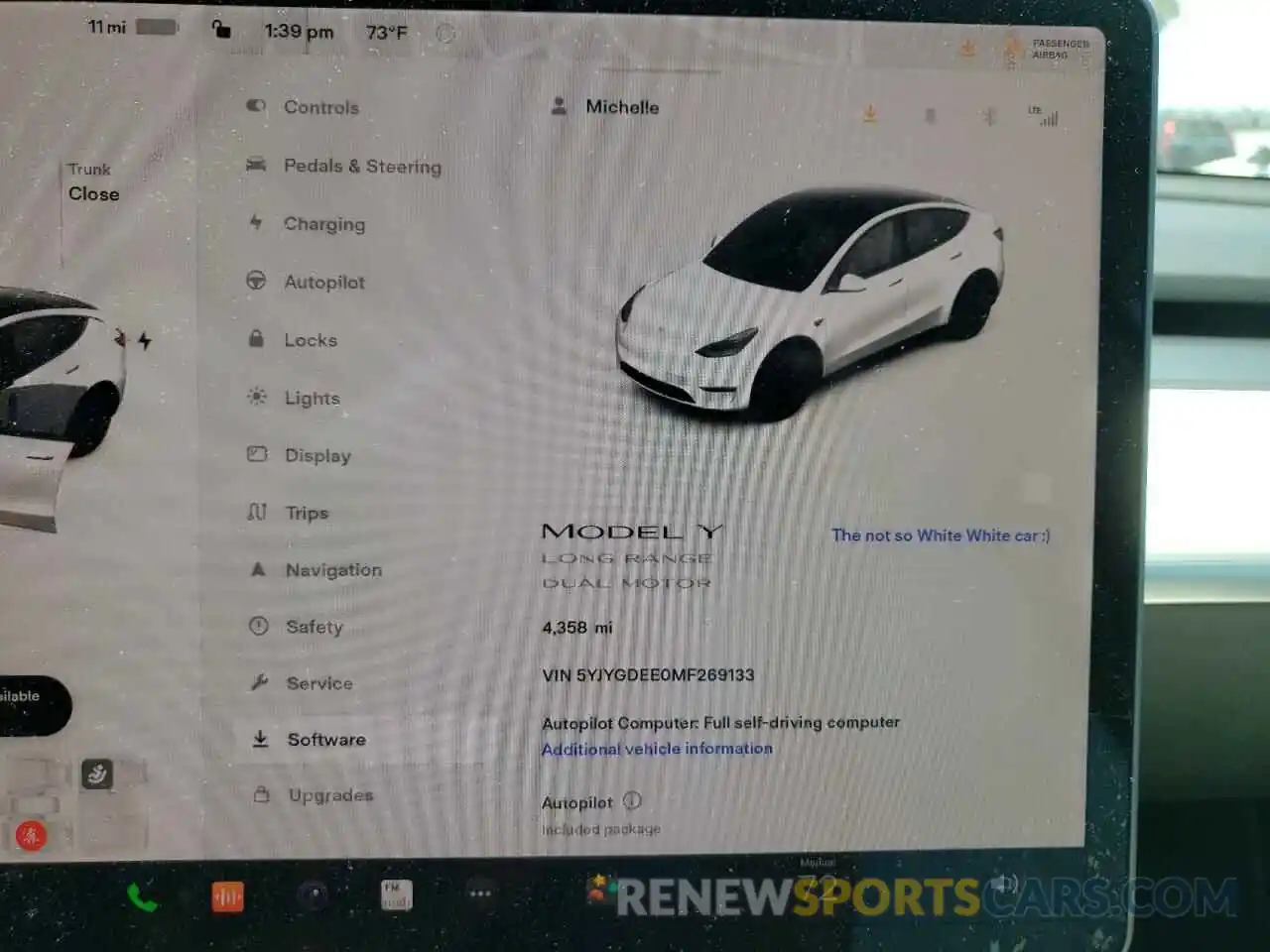 8 Photograph of a damaged car 5YJYGDEE0MF269133 TESLA MODEL Y 2021