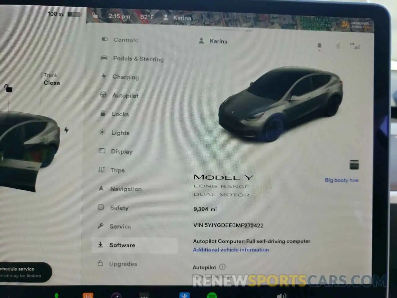 8 Фотография поврежденного автомобиля 5YJYGDEE0MF272422 TESLA MODEL Y 2021