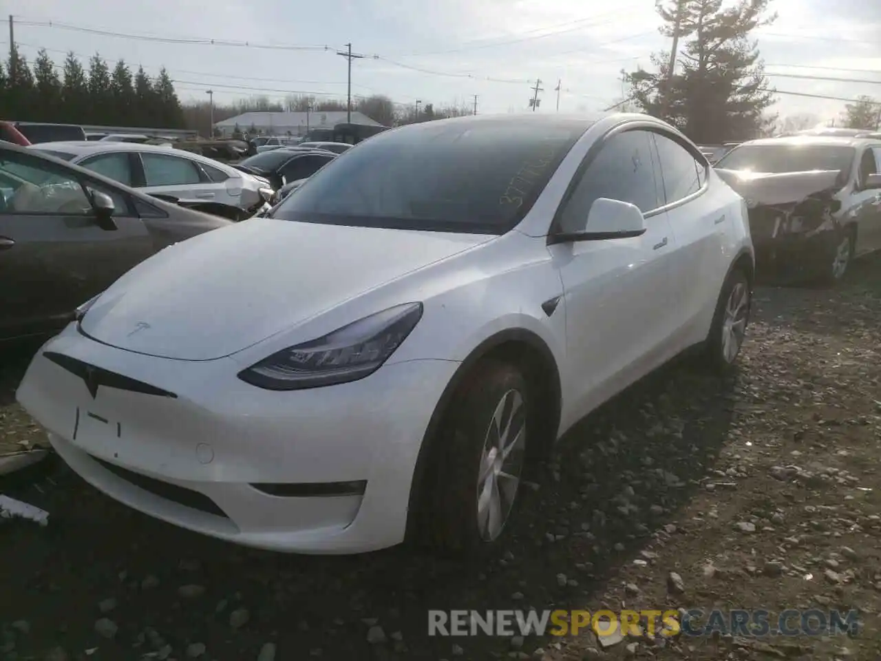 2 Фотография поврежденного автомобиля 5YJYGDEE0MF288071 TESLA MODEL Y 2021