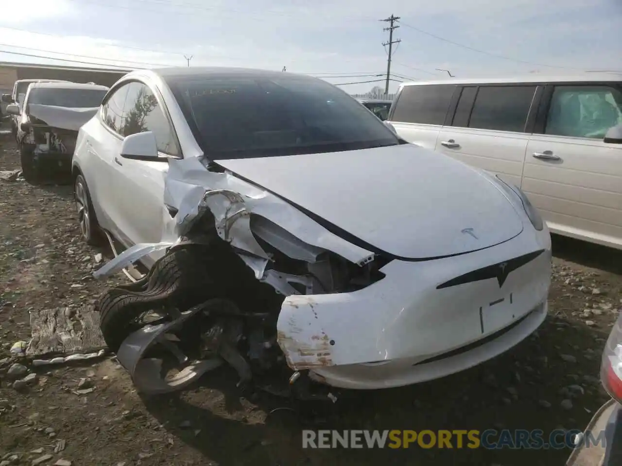 9 Photograph of a damaged car 5YJYGDEE0MF288071 TESLA MODEL Y 2021