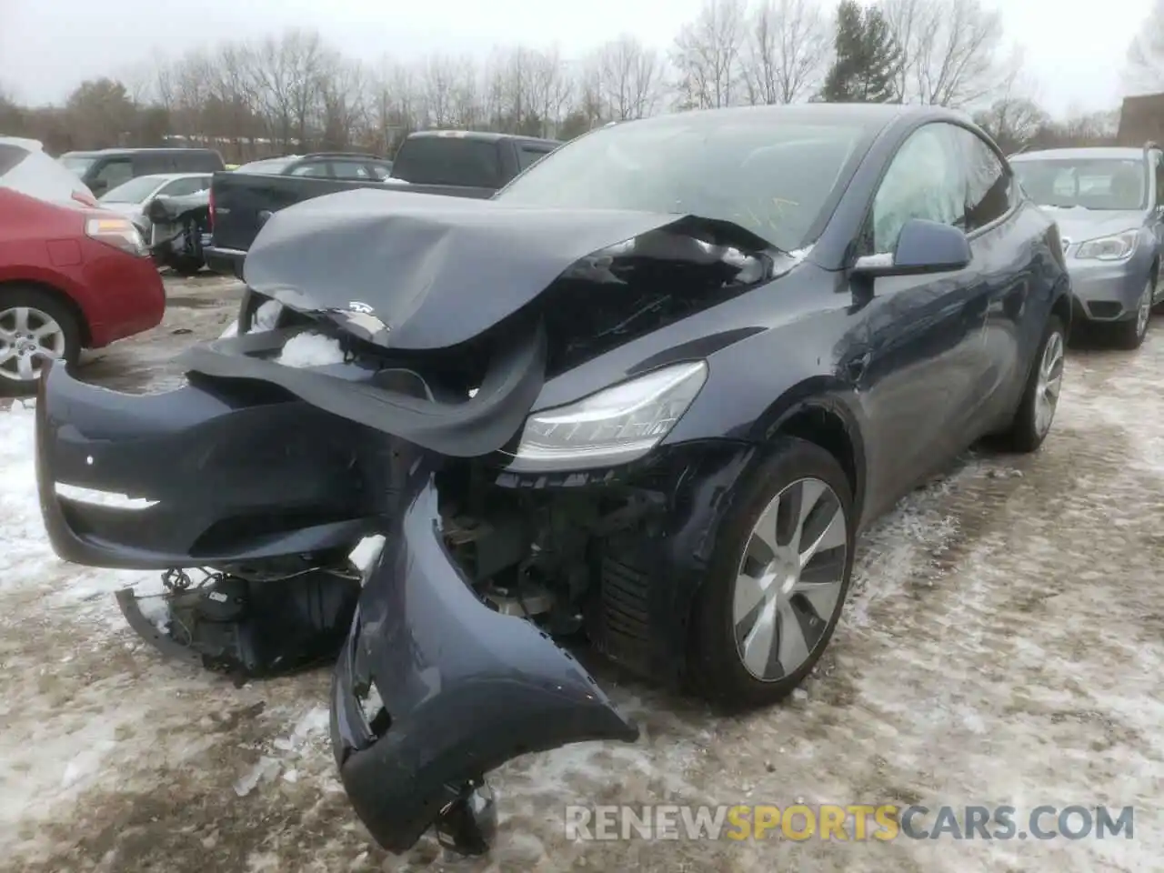 10 Photograph of a damaged car 5YJYGDEE0MF297501 TESLA MODEL Y 2021