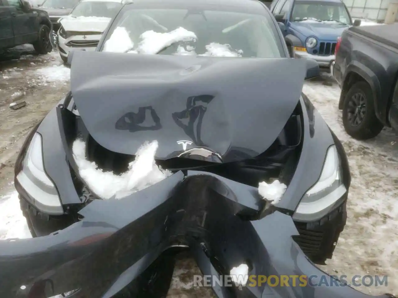 7 Photograph of a damaged car 5YJYGDEE0MF297501 TESLA MODEL Y 2021