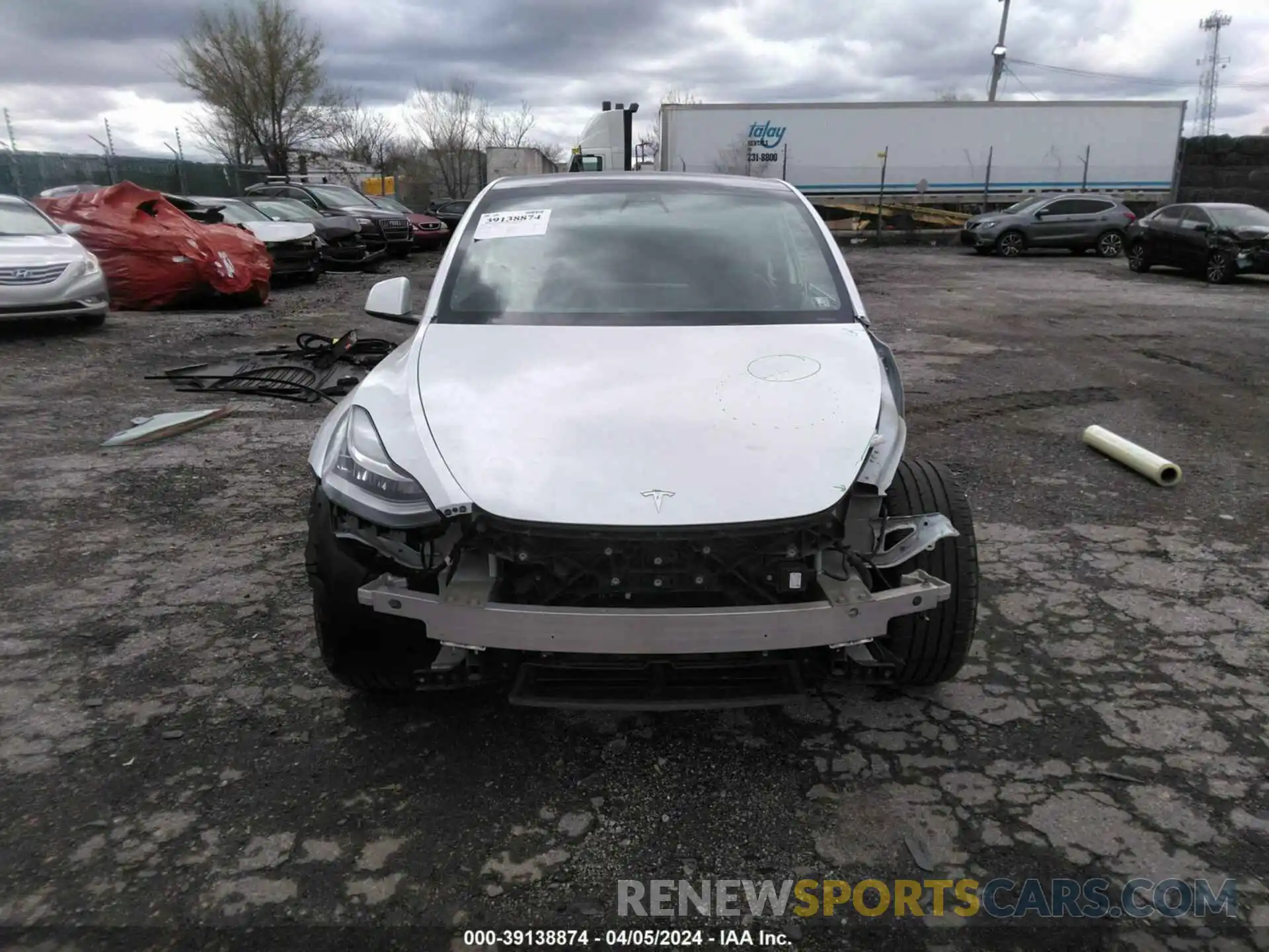 13 Photograph of a damaged car 5YJYGDEE0MF301868 TESLA MODEL Y 2021