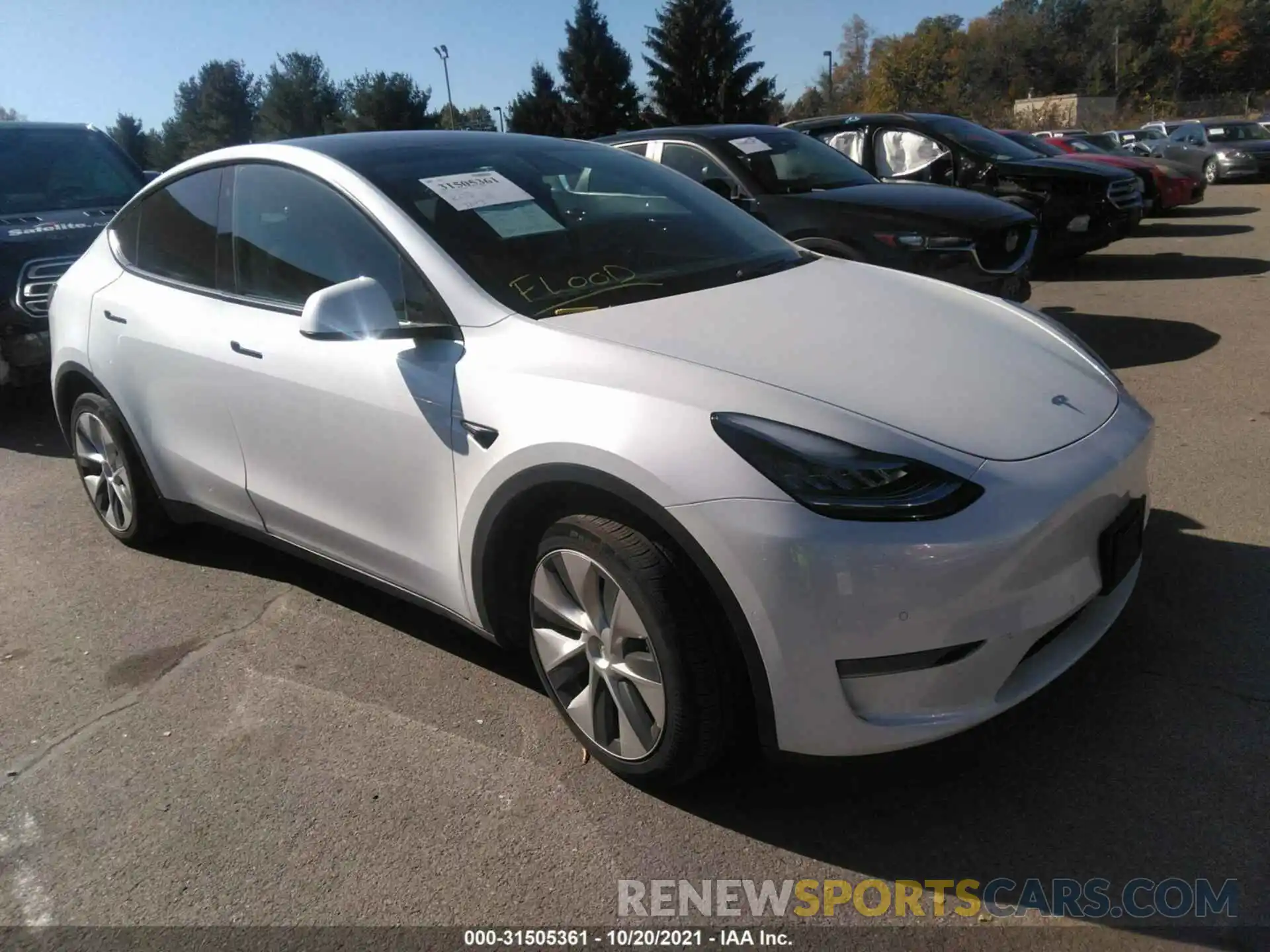 1 Photograph of a damaged car 5YJYGDEE1MF061066 TESLA MODEL Y 2021