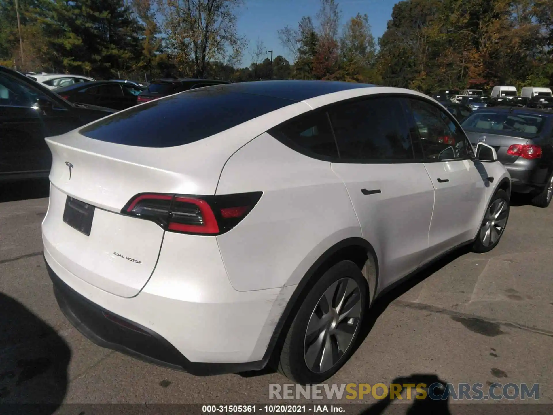 4 Фотография поврежденного автомобиля 5YJYGDEE1MF061066 TESLA MODEL Y 2021