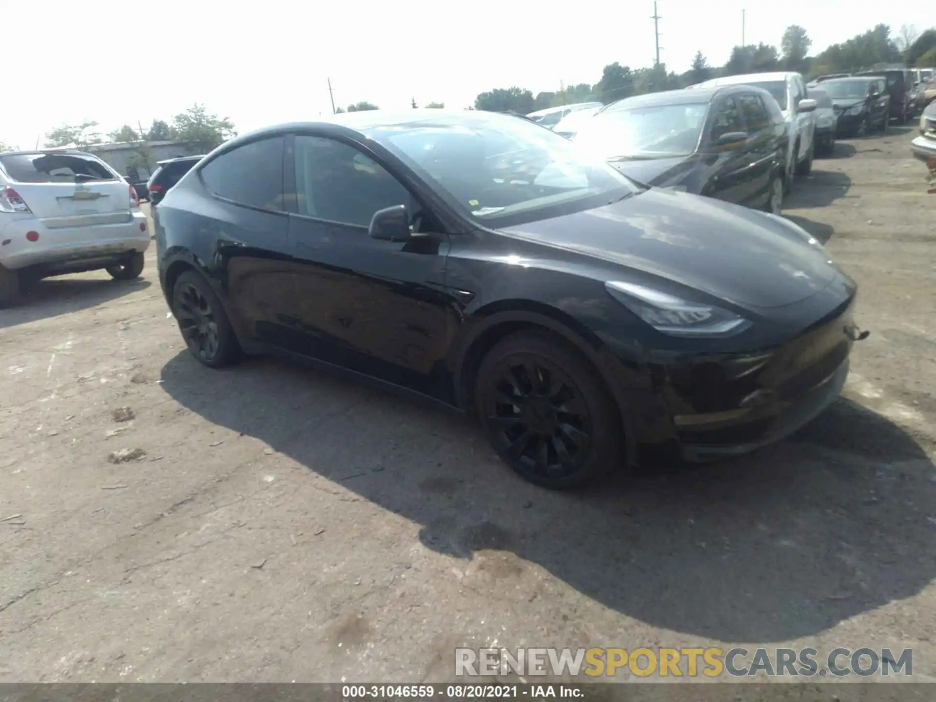 1 Photograph of a damaged car 5YJYGDEE1MF062377 TESLA MODEL Y 2021