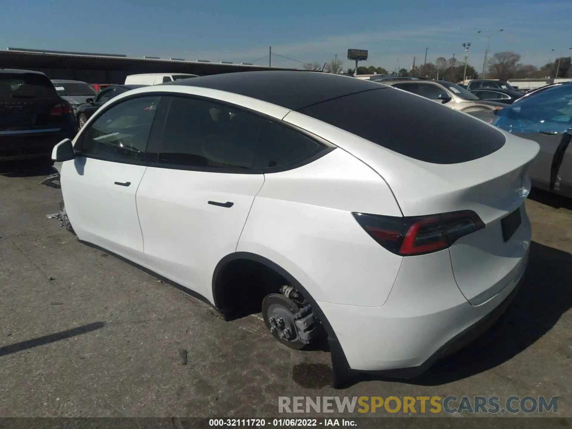 3 Photograph of a damaged car 5YJYGDEE1MF072021 TESLA MODEL Y 2021