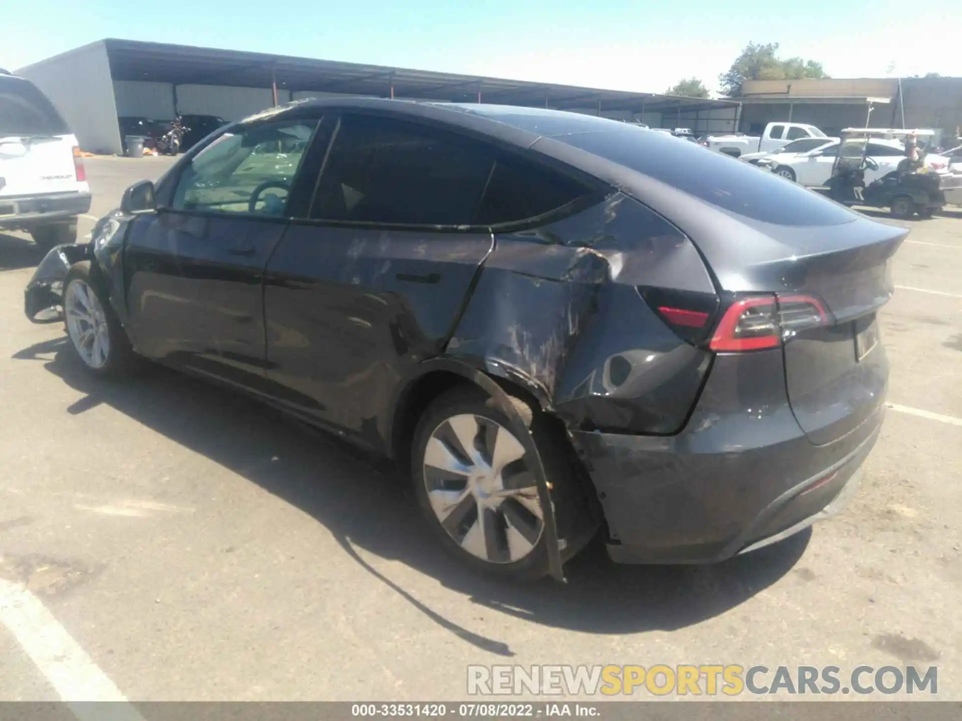 3 Photograph of a damaged car 5YJYGDEE1MF077333 TESLA MODEL Y 2021