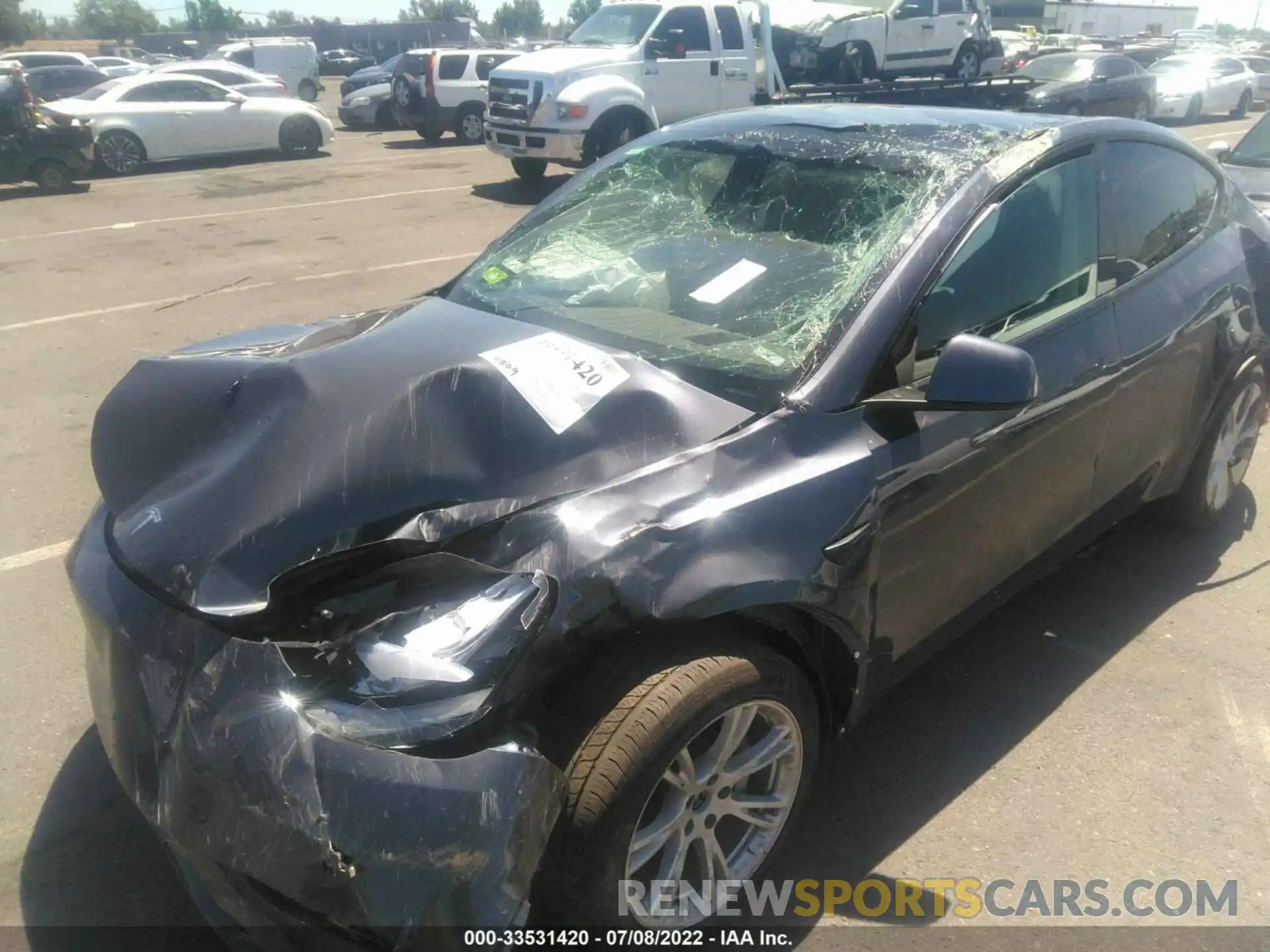 6 Photograph of a damaged car 5YJYGDEE1MF077333 TESLA MODEL Y 2021