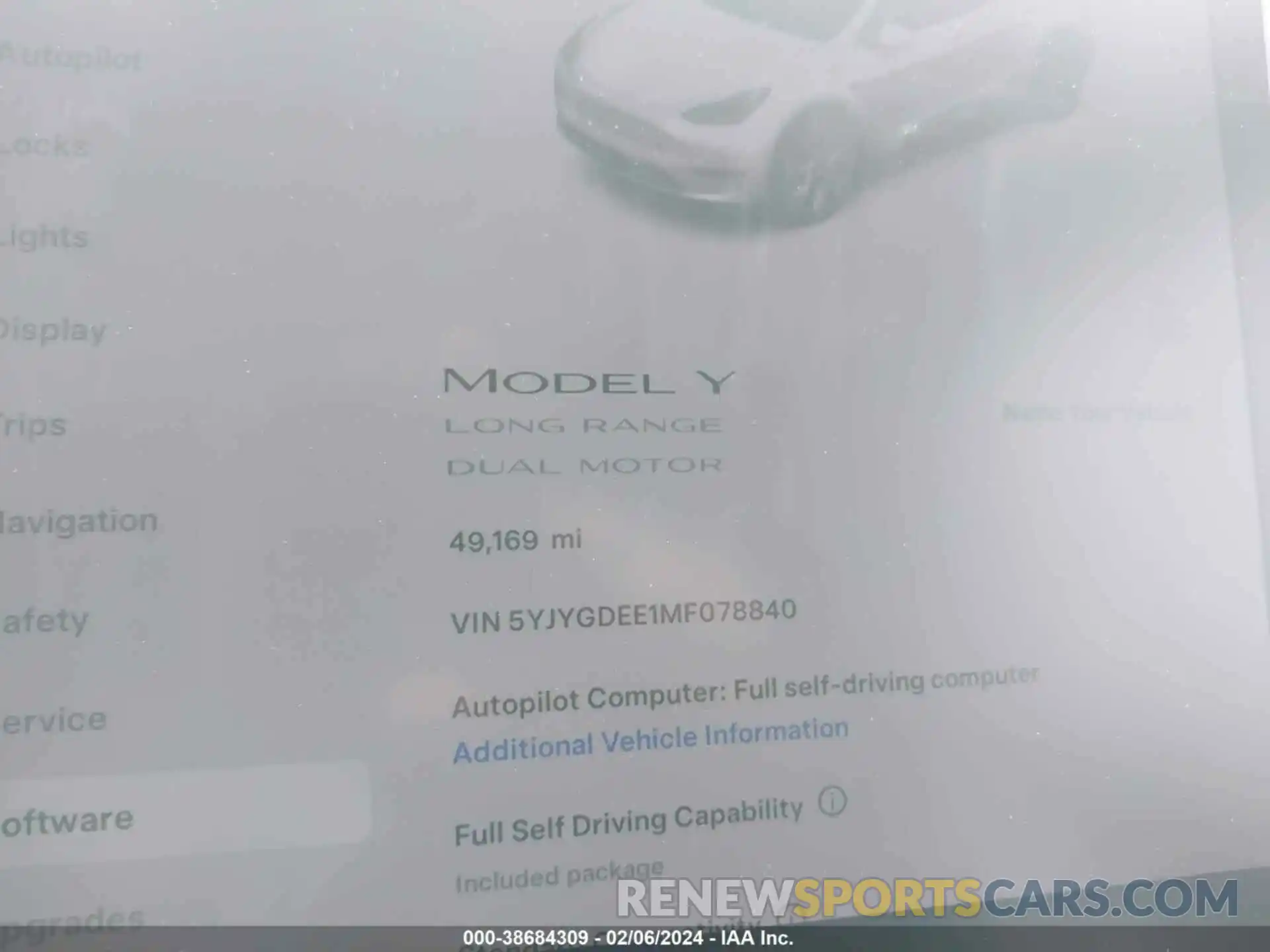 15 Фотография поврежденного автомобиля 5YJYGDEE1MF078840 TESLA MODEL Y 2021