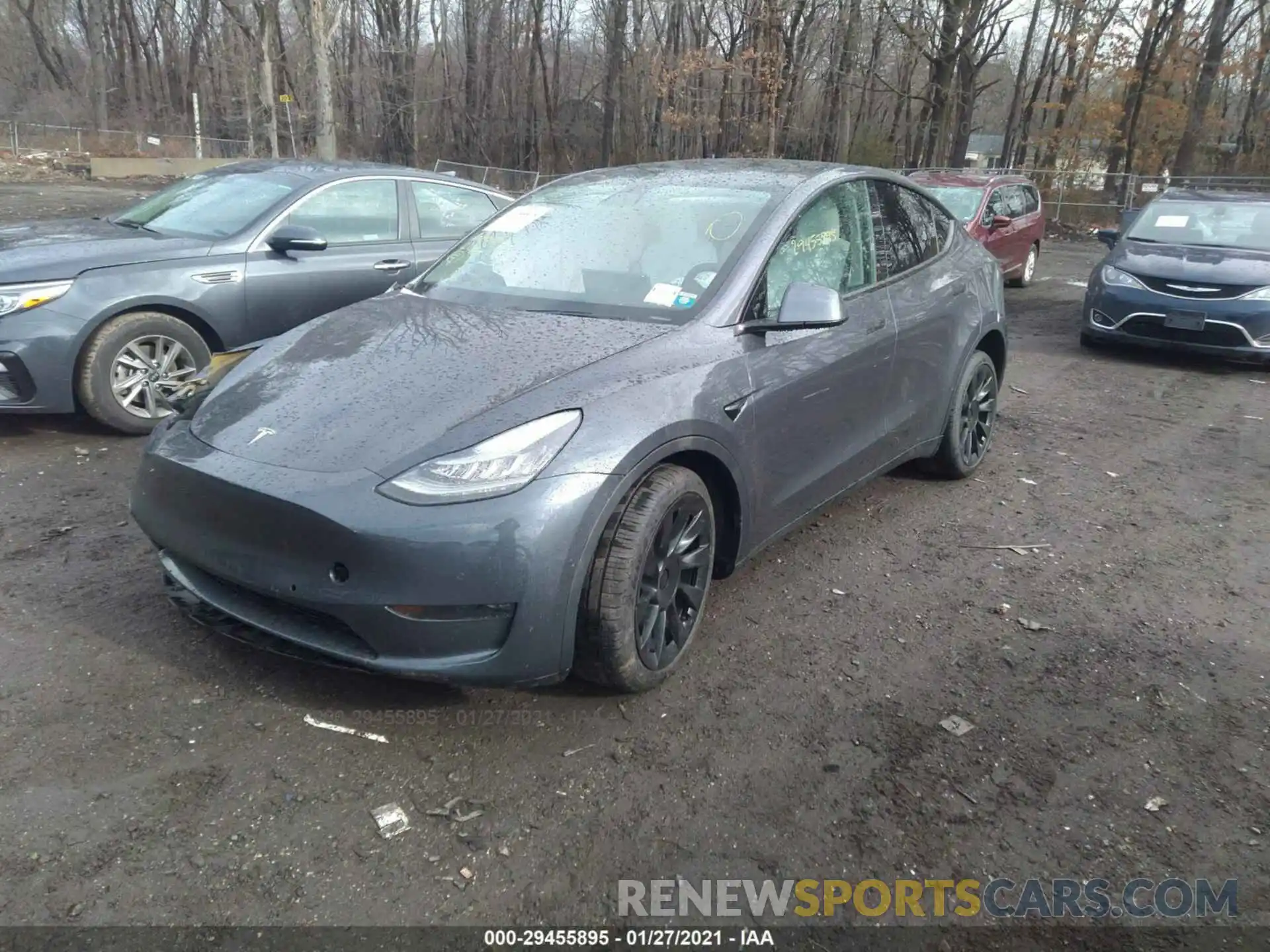 2 Фотография поврежденного автомобиля 5YJYGDEE1MF080944 TESLA MODEL Y 2021