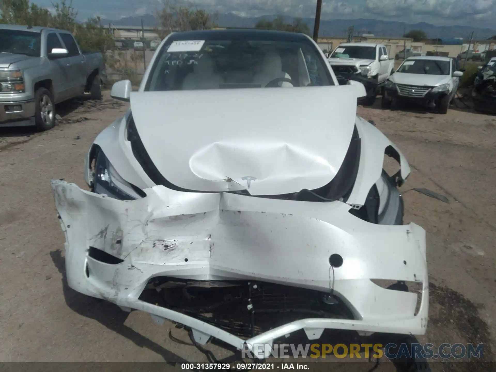 6 Photograph of a damaged car 5YJYGDEE1MF091281 TESLA MODEL Y 2021