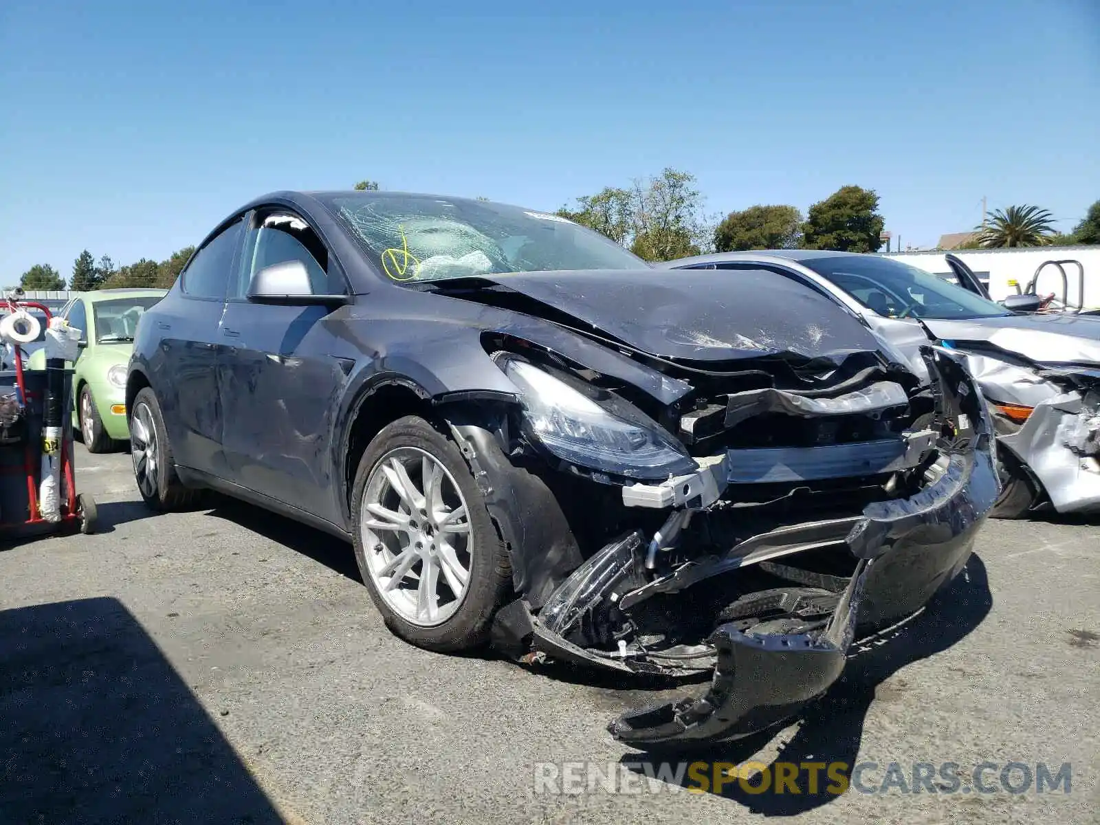 1 Photograph of a damaged car 5YJYGDEE1MF094567 TESLA MODEL Y 2021