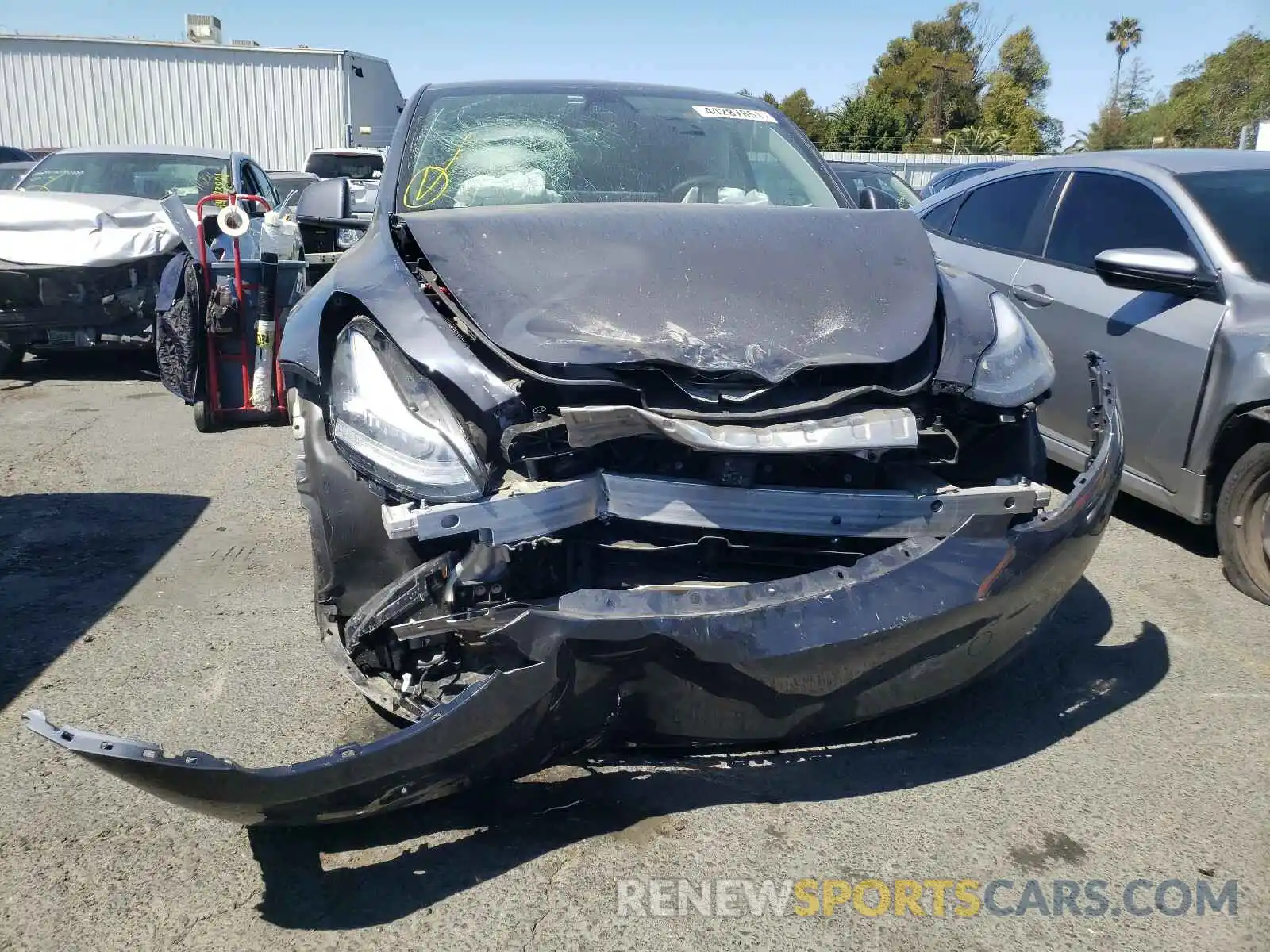 9 Photograph of a damaged car 5YJYGDEE1MF094567 TESLA MODEL Y 2021