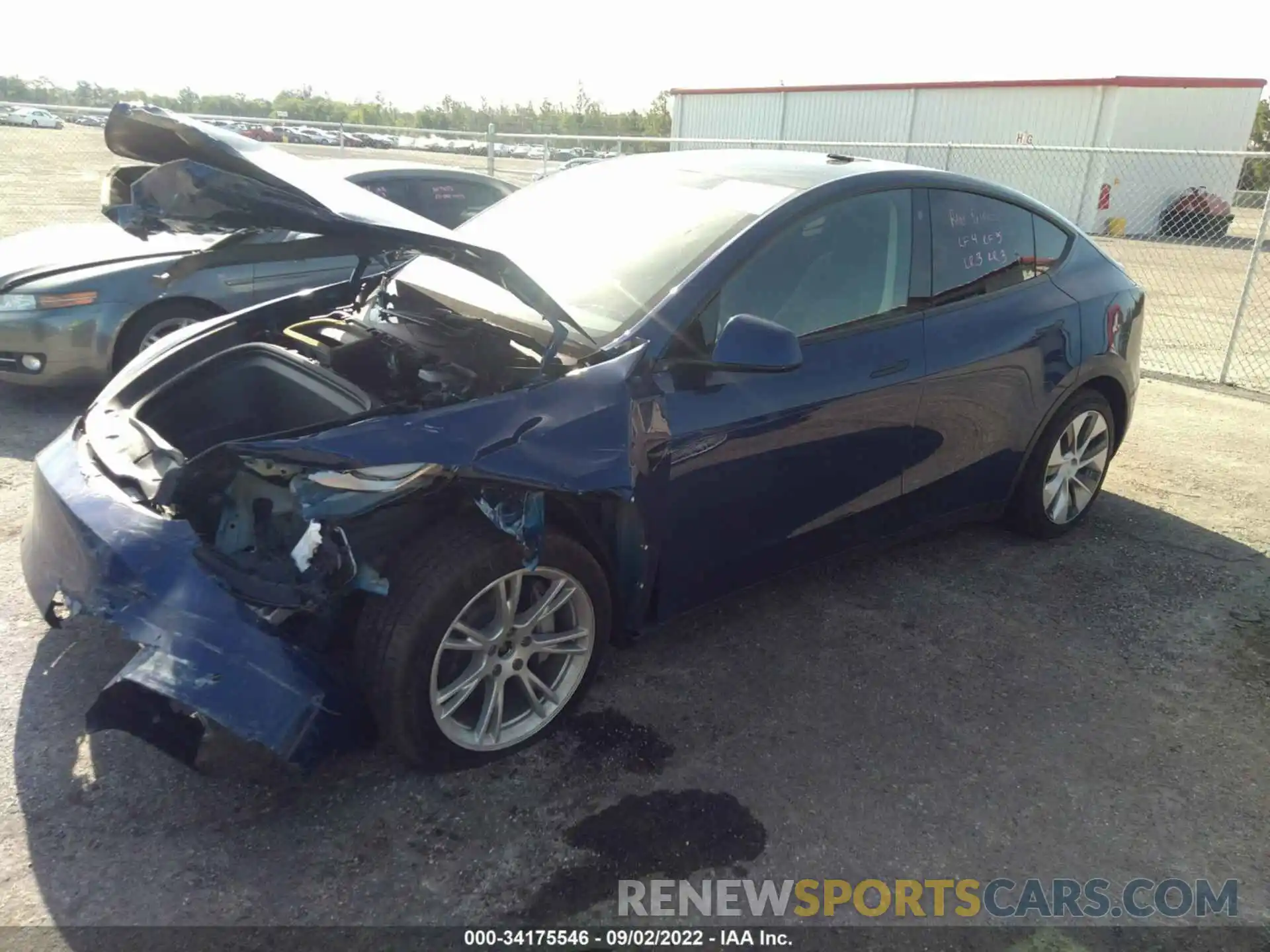 2 Photograph of a damaged car 5YJYGDEE1MF099672 TESLA MODEL Y 2021