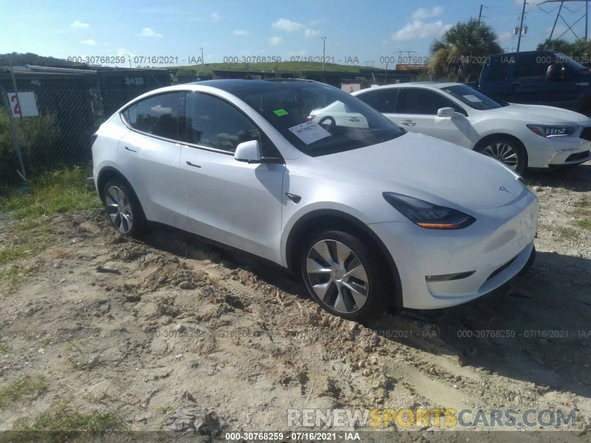 1 Фотография поврежденного автомобиля 5YJYGDEE1MF099784 TESLA MODEL Y 2021