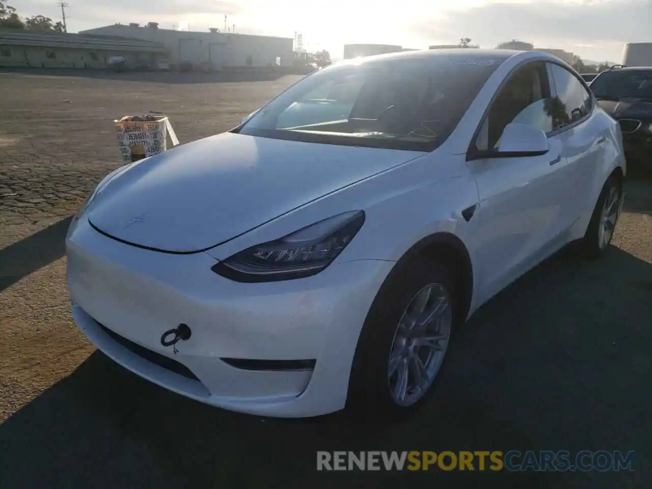 2 Photograph of a damaged car 5YJYGDEE1MF106281 TESLA MODEL Y 2021